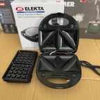 Elekta 3-in-1 Sandwich Maker | 700W Multi-Grill & Waffle Maker (EST-55SWG)