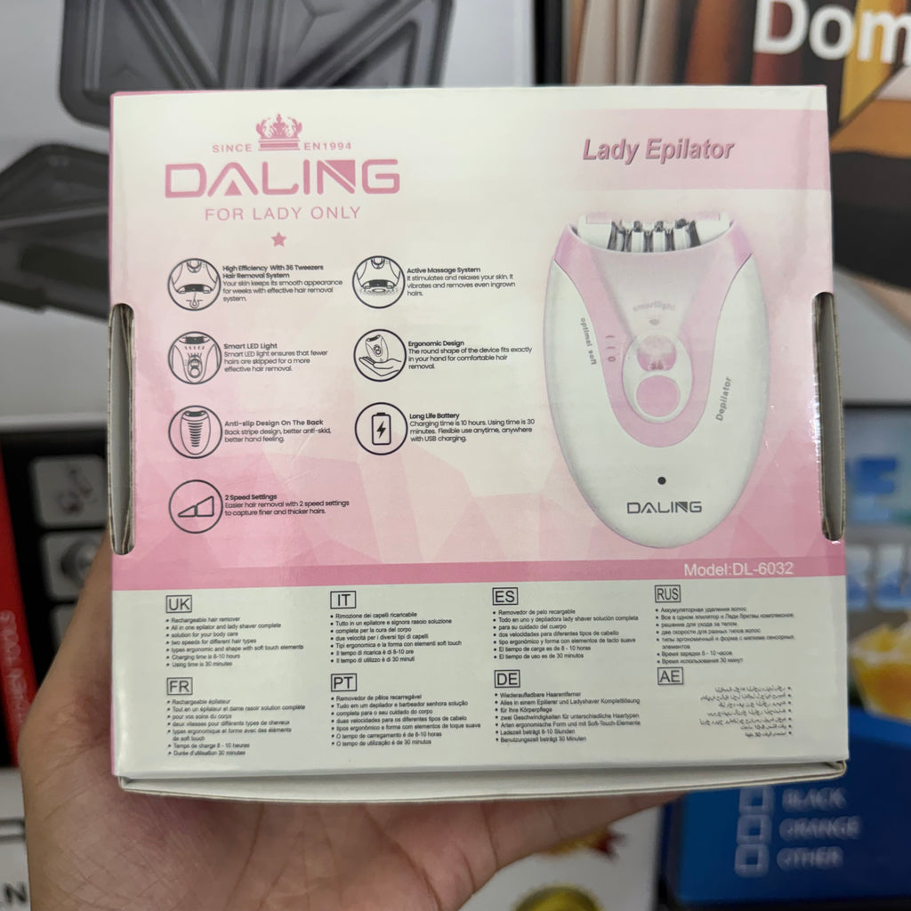 DALING DL-6032 Professional Rechargeable Lady Epilator
