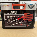 ShunDa 46-Piece 1/4" DR. Socket Set  Lot Imported