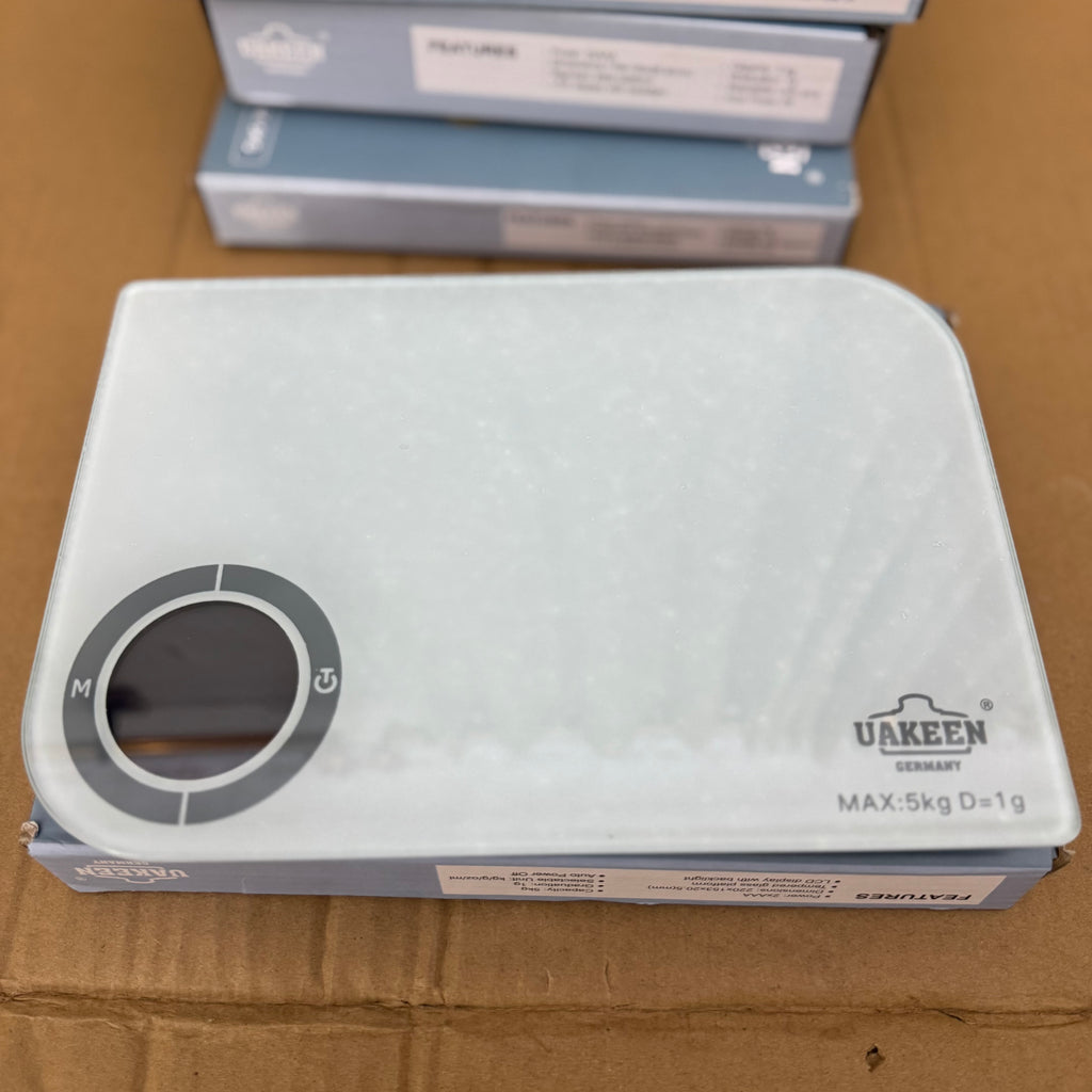 Uakeen Germany Digital Kitchen Scale | Ultra-Slim 5kg Precision Food Scale