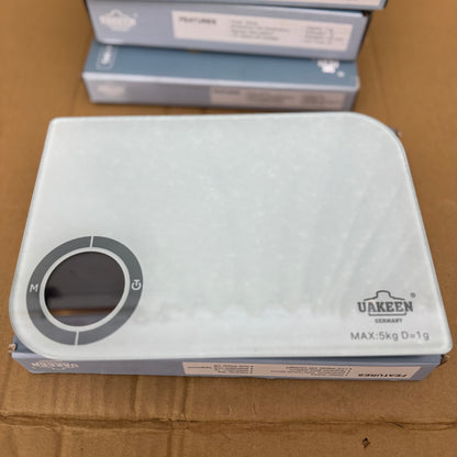Uakeen Germany Digital Kitchen Scale | Ultra-Slim 5kg Precision Food Scale