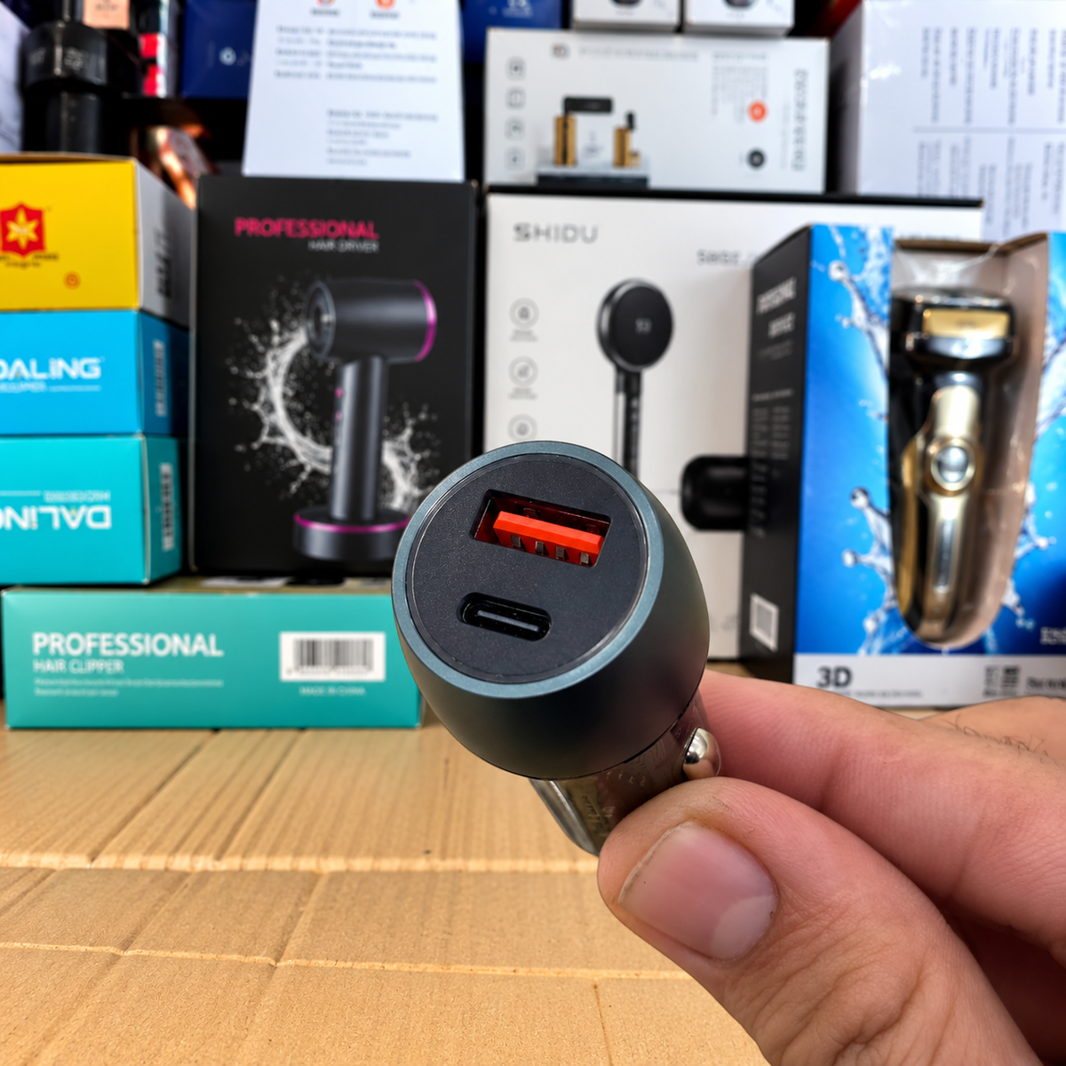 Kamal 867 48W Dual Port Car Charger – PD Fast Charging USB Car Adapter