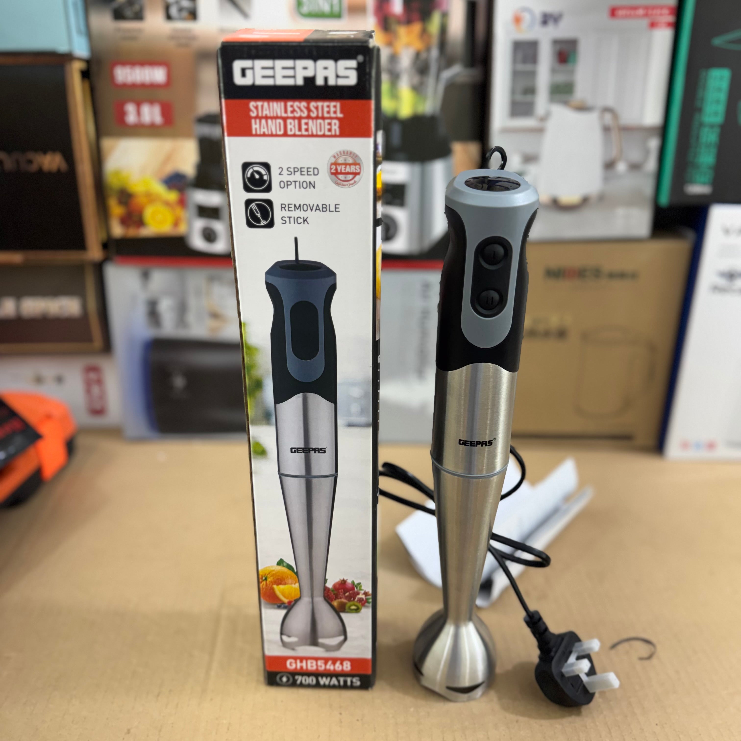 Geepas 700W Stainless Steel Hand Blender GHB5468