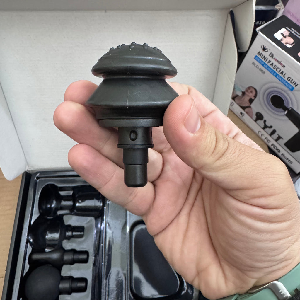 Lot Imported Blueidea LCD Display Fascial Gun – Deep Muscle Massage Gun with 8 Heads