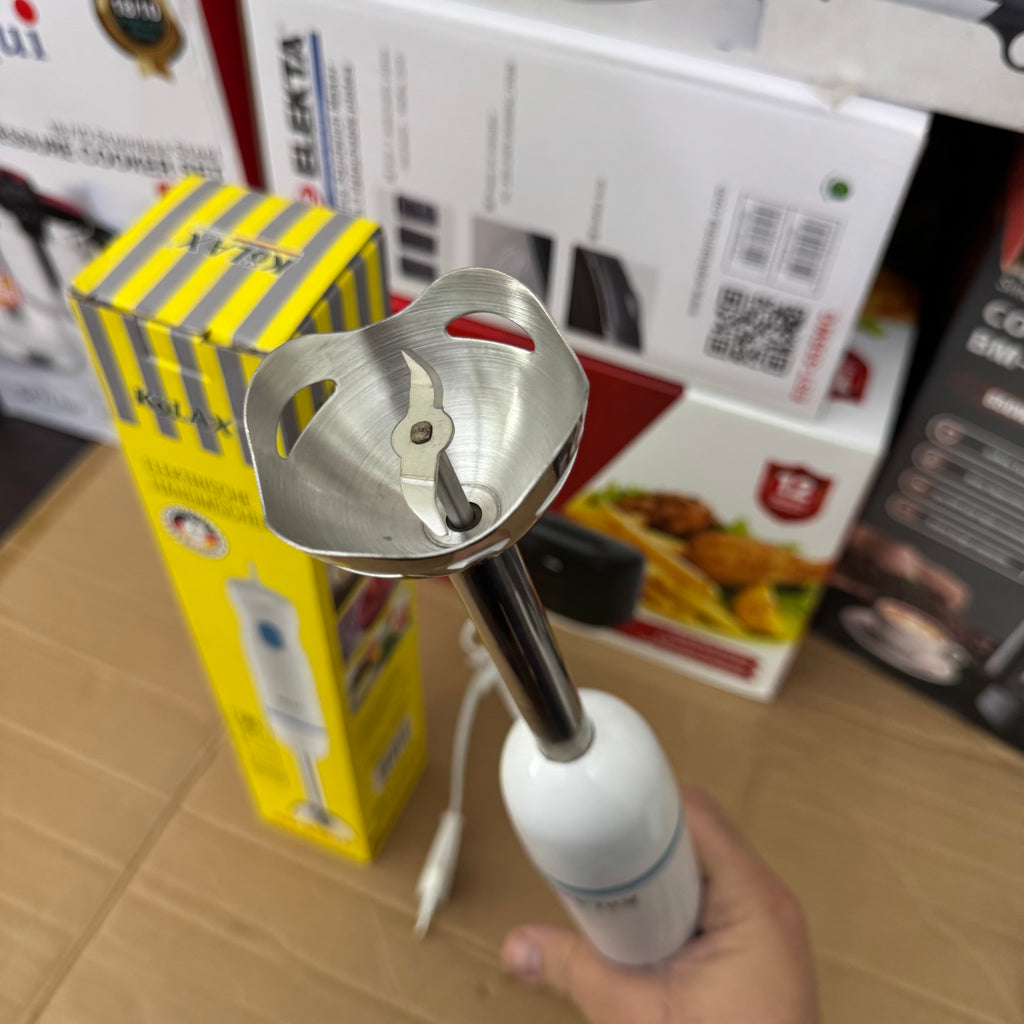 KOLAX 300W Stainless Steel Hand Blender | Compact Immersion Mixer for Soups & Smoothies
