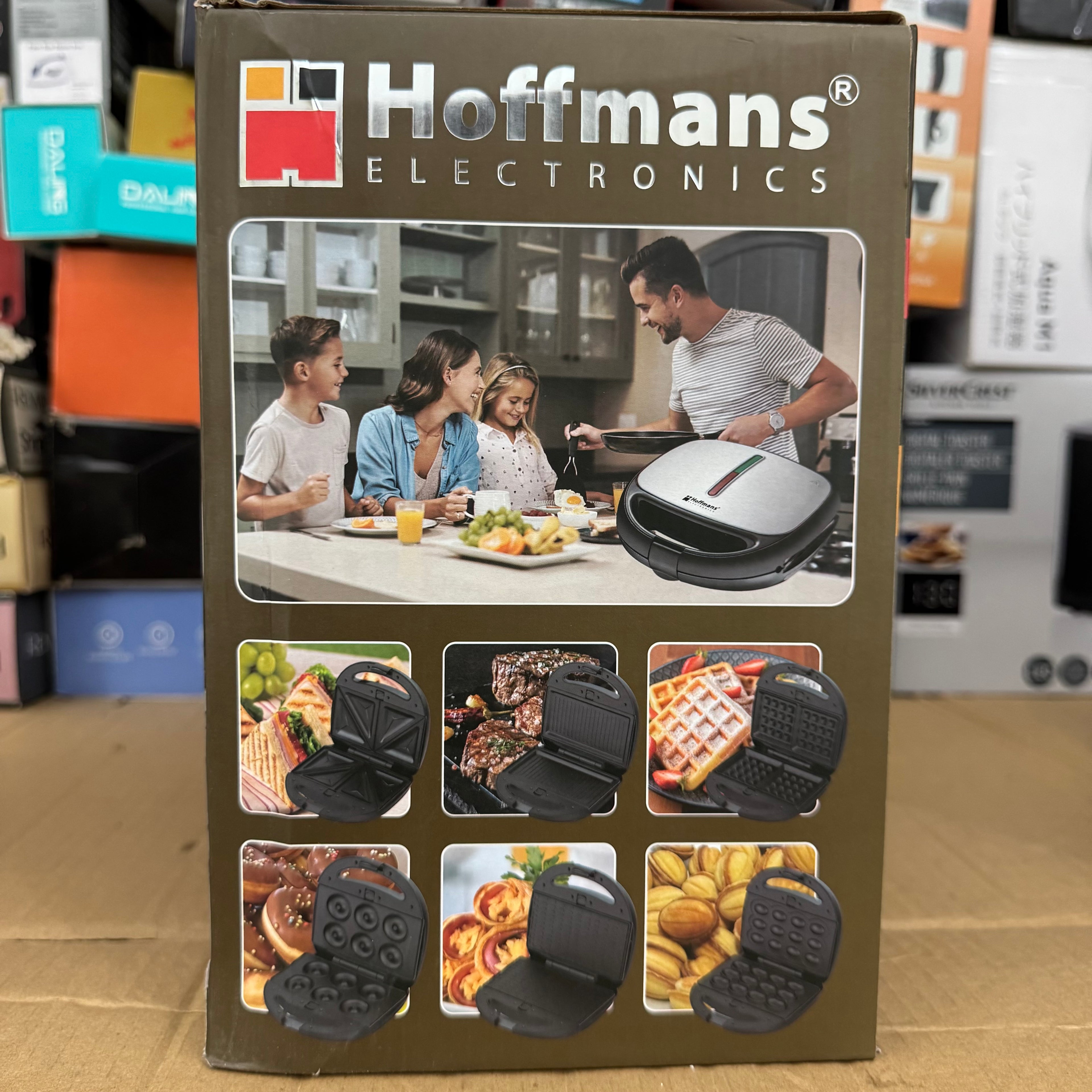 Lot Imported Hoffmans HM-3013 6-in-1 Sandwich Maker Set