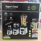 Super Crest 1200W 3-in-1 Heavy Duty Blender & Grinder (SCT-8062)