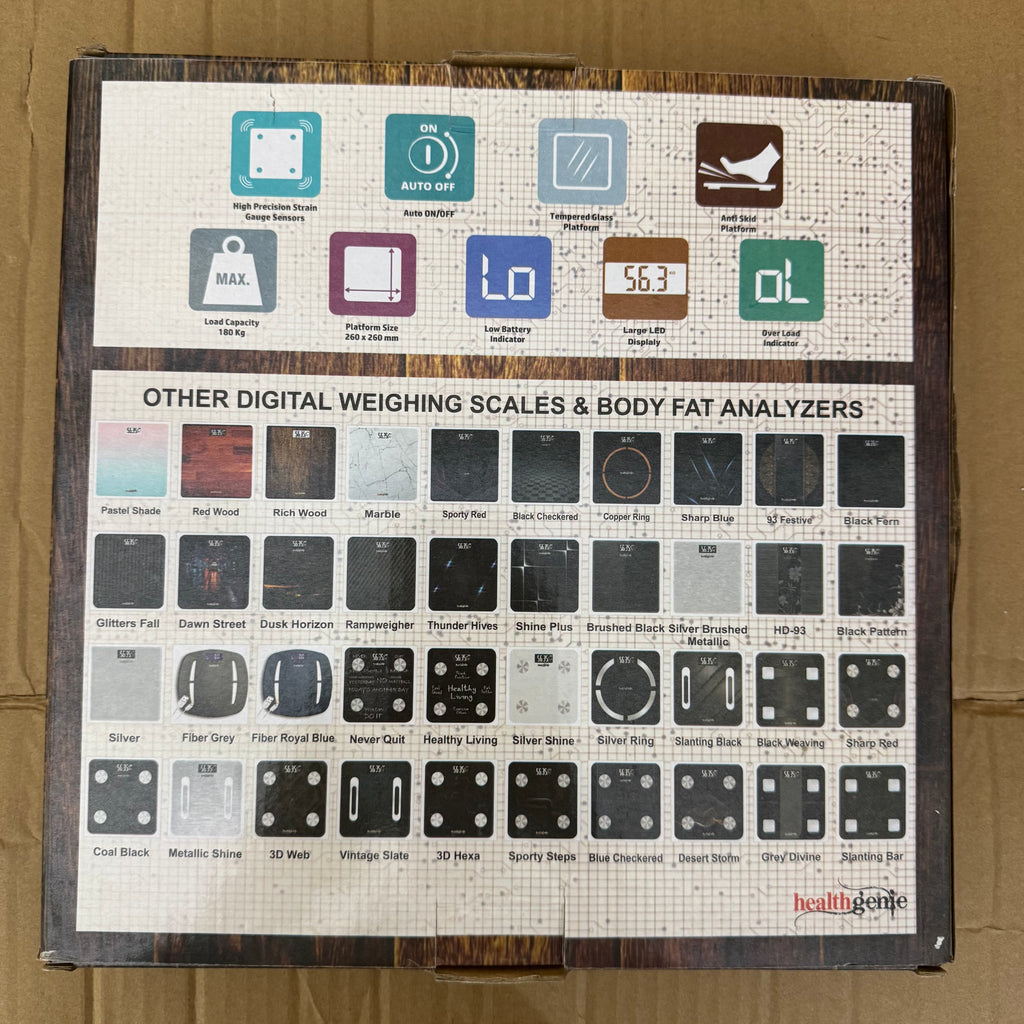 Healthgenie HD-221 Digital Weighing Scale - 180kg Capacity