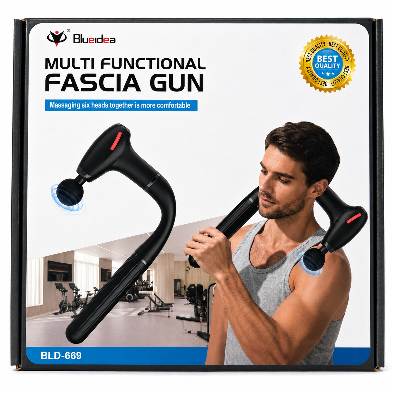 Multi functional fascia gun massager Bld-669