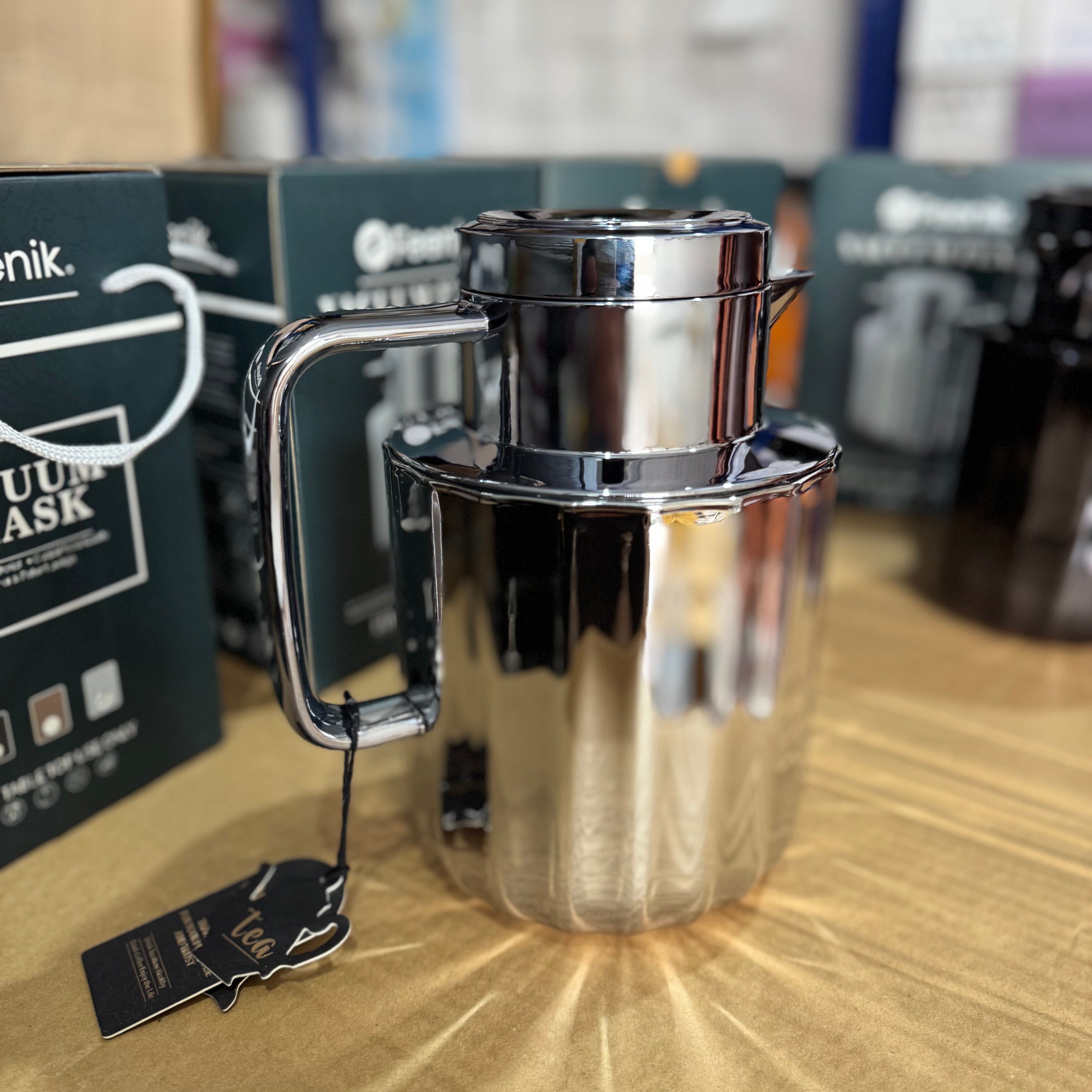 Feenik 1.0L Luxury Vacuum Flask - Insulated Stainless Steel Thermal Carafe for Coffee & Tea (BC-R100G-2)