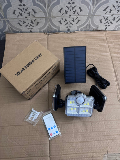 Lot Imported JD Solar Sensor Light – Remote Controlled Outdoor Security Lamp