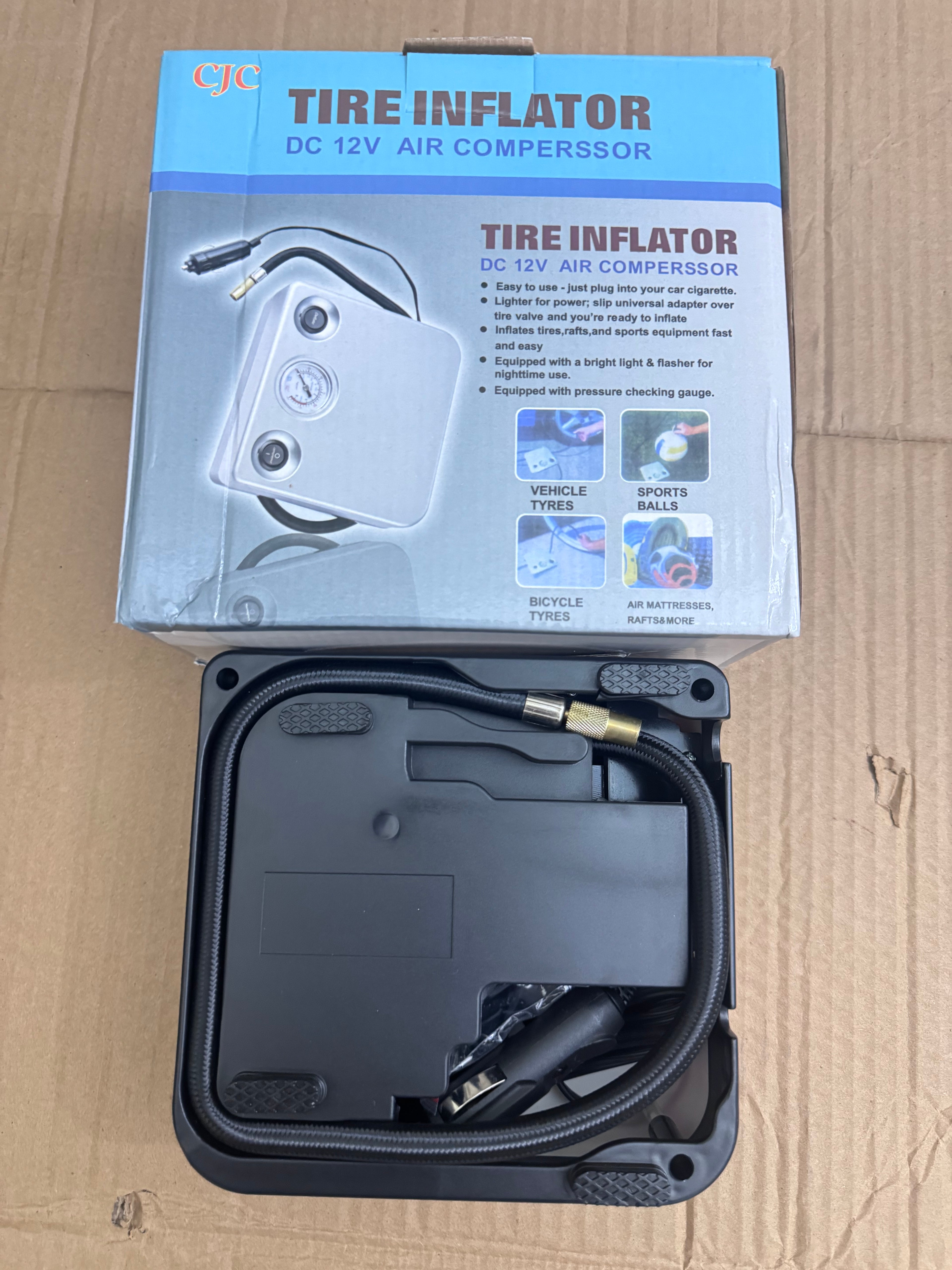 Japan Lot Imported dc 12v tyre Inflator Air Compressor