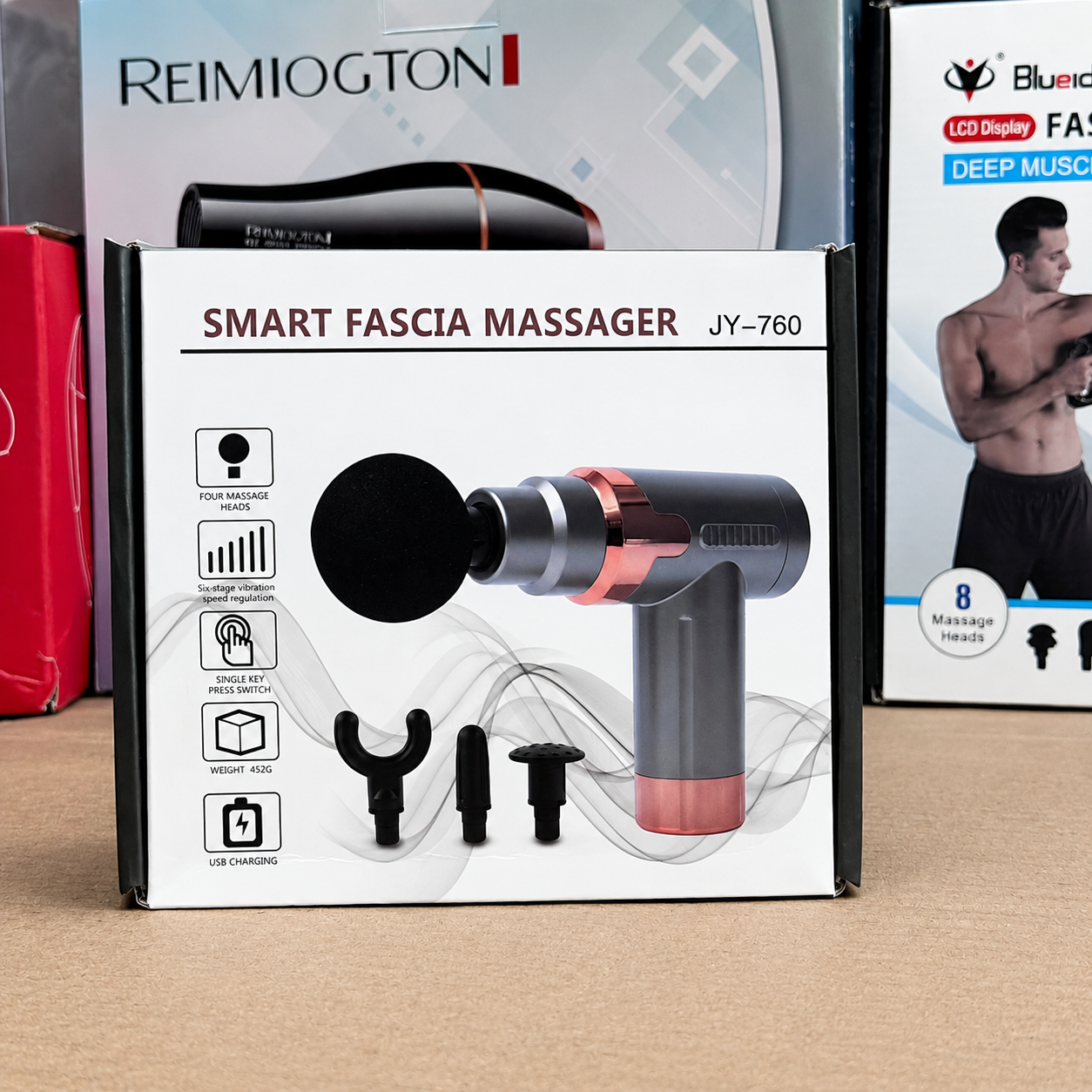 Smart Fascia Massager Gun JY-760 – Deep Muscle Relief Massager