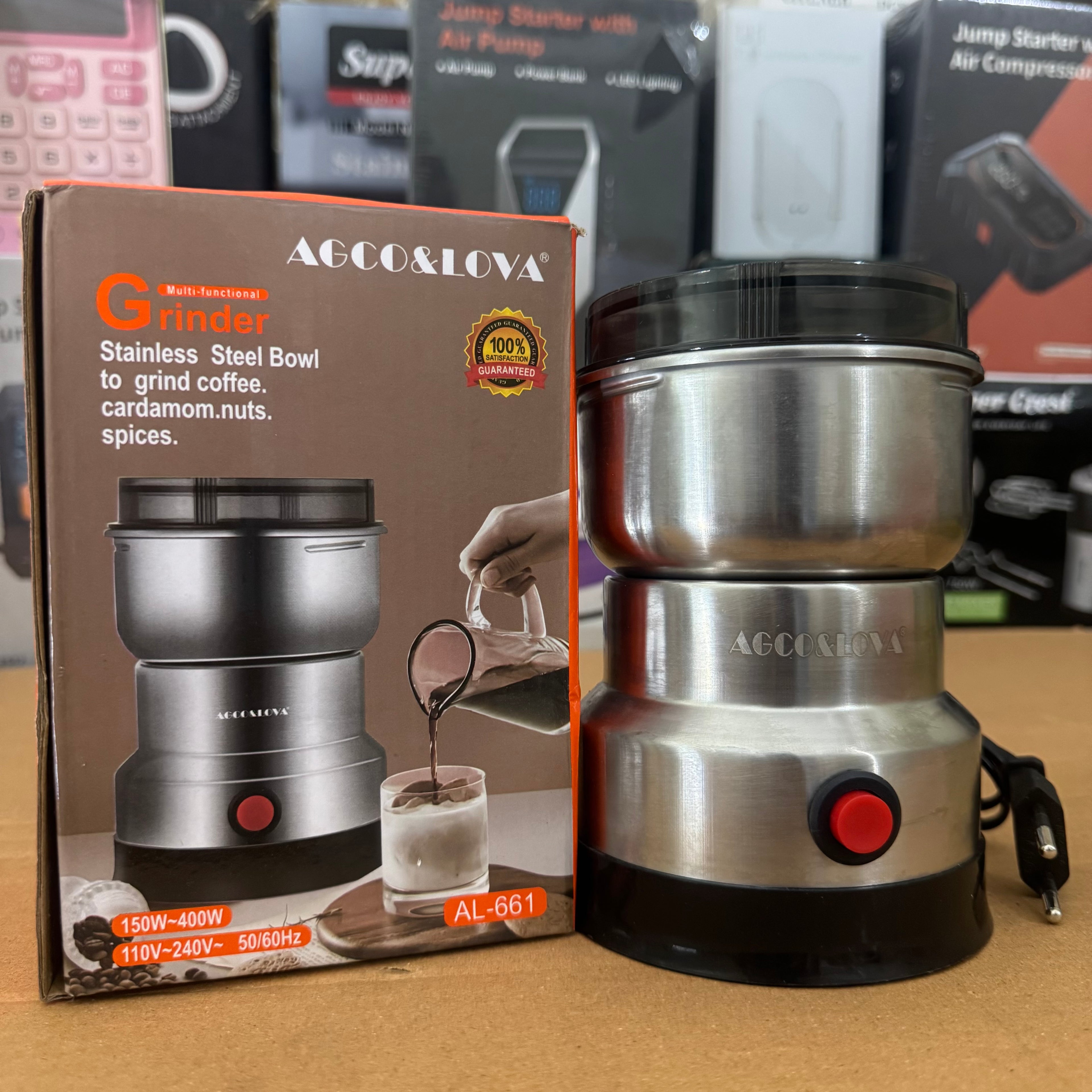 AGCO&LOVA Multi-Functional Stainless Steel Grinder AL-661 - Lot Imported