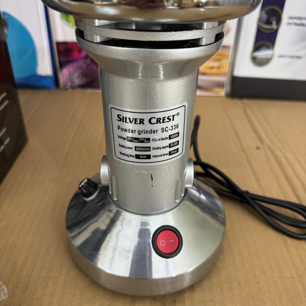 Silver Crest Powder Grinder 1000W (Lot Imported) – 150g Capacity | Heavy Duty Spice & Grain Grinder – Pakistan