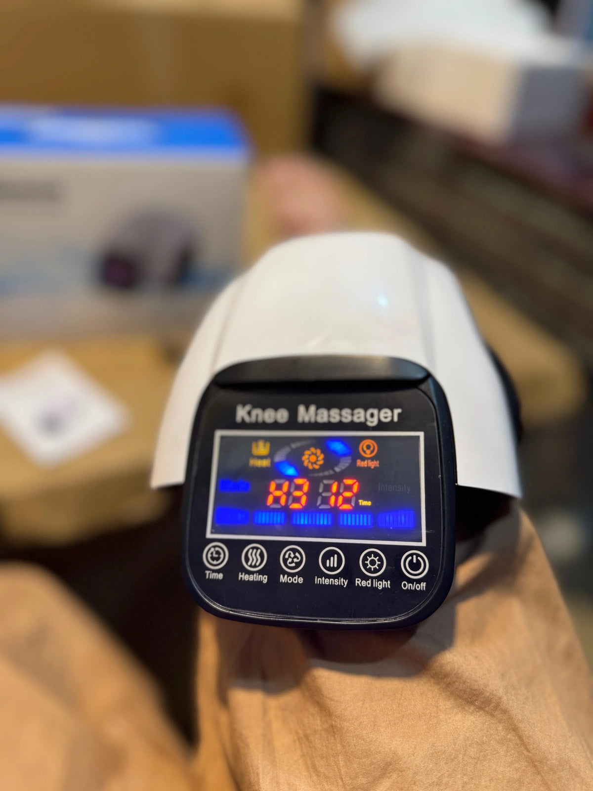 Knee Massager with Heat, Vibration & Air Compression – Infrared Therapy