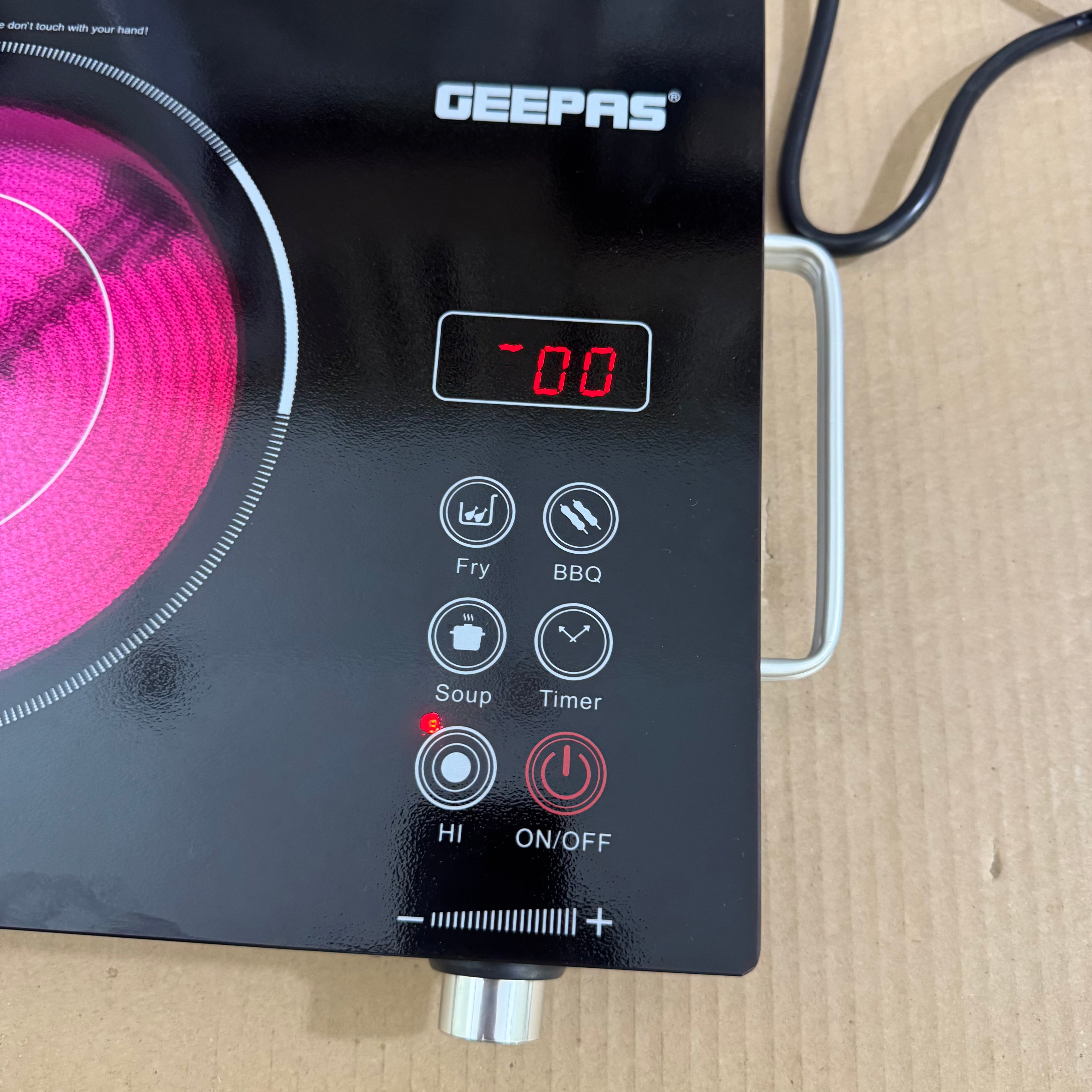Geepas 2600W Digital Infrared Cooker GIC6920P – Heavy Duty 6months warranty