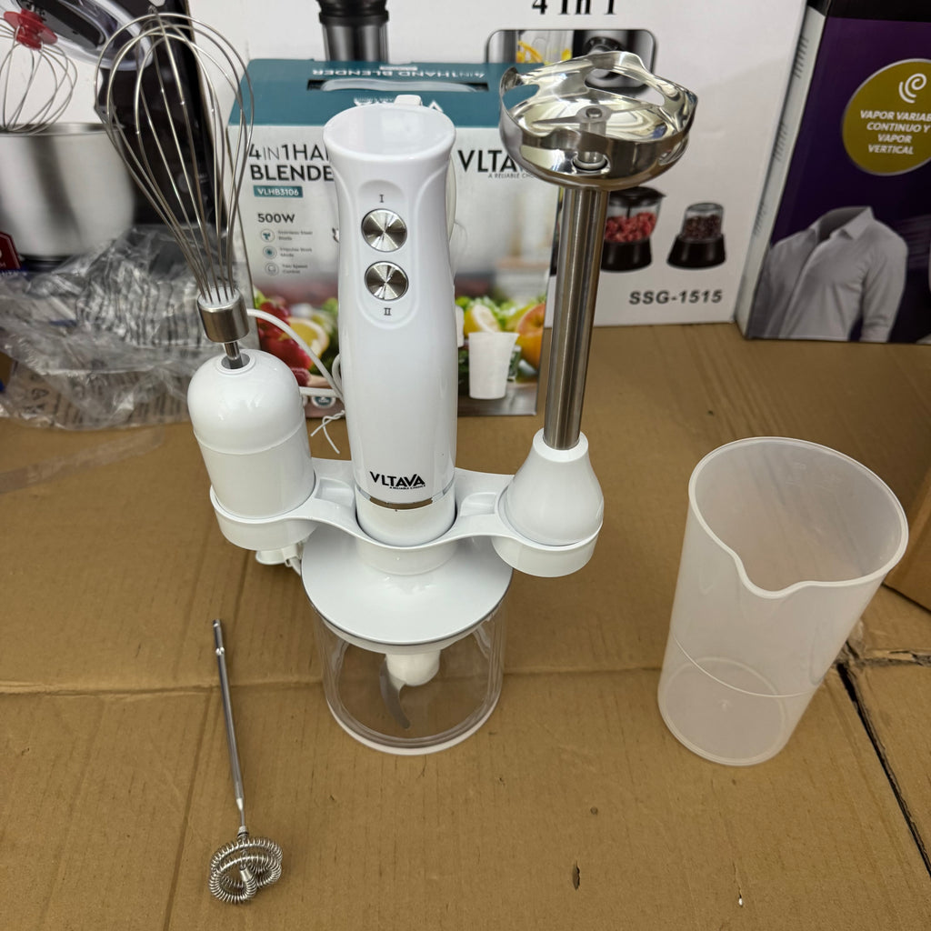 VLTAVA 4-in-1 Hand Blender 500W – Lot Imported | Multi-Function Hand Blender Pakistan-VLHB3106