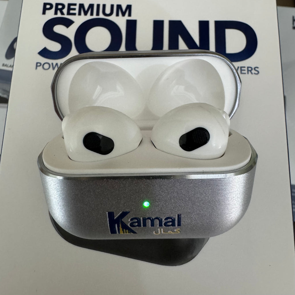 Kamal K999 Premium Metal Wireless Earbuds – Hybrid ENC & 28H Playtime