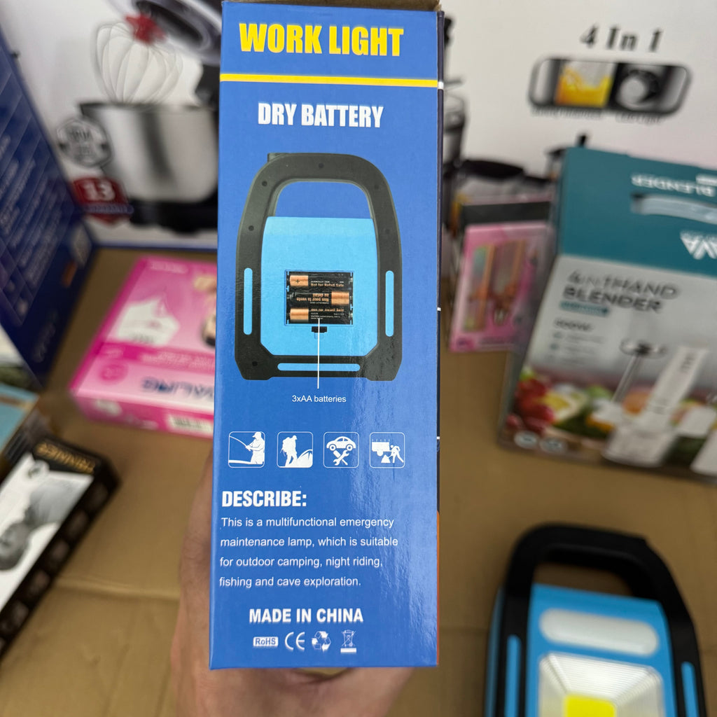 Hurry-bolt Solar Rechargeable LED Work Light & Emergency Power Bank