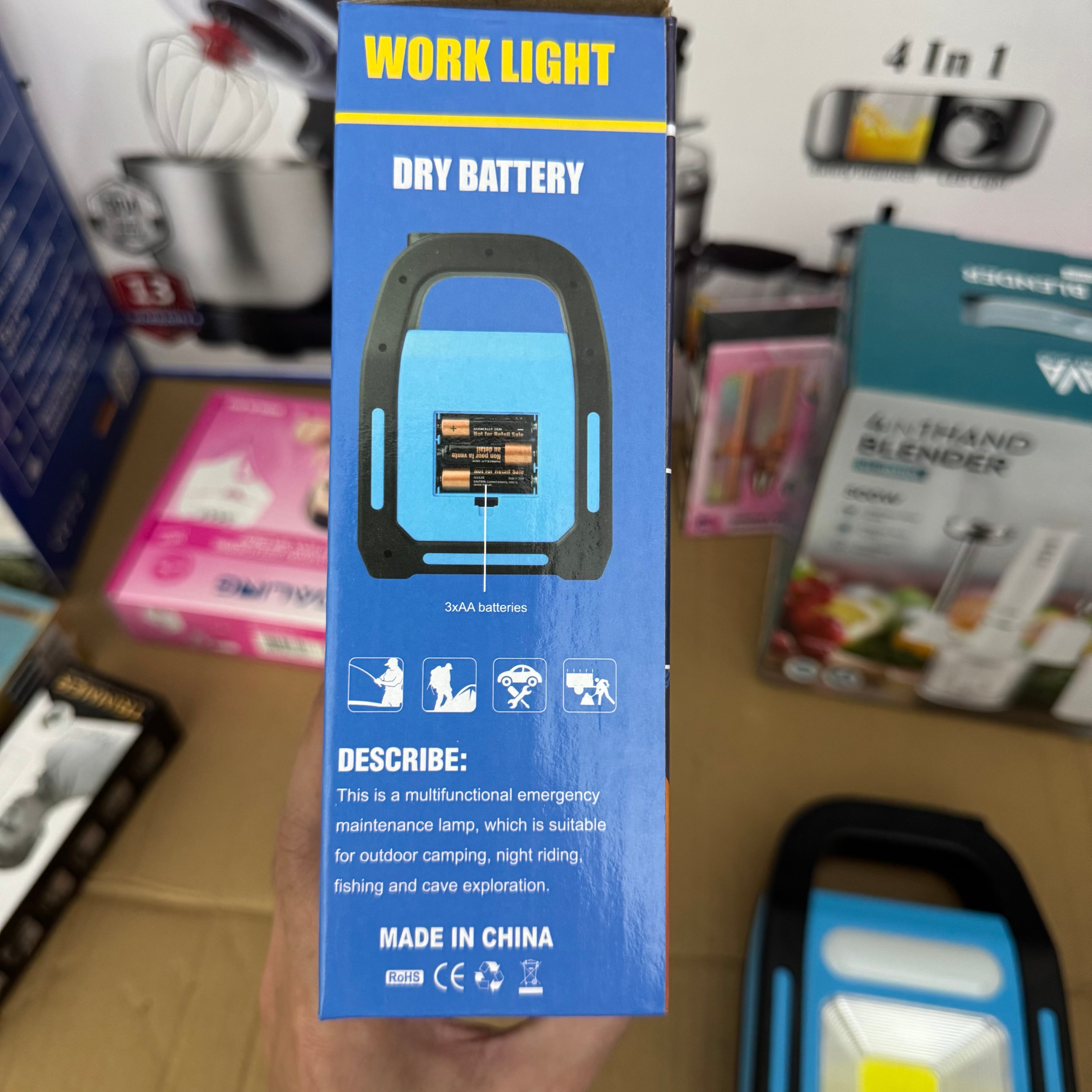 Hurry-bolt Solar Rechargeable LED Work Light & Emergency Power Bank