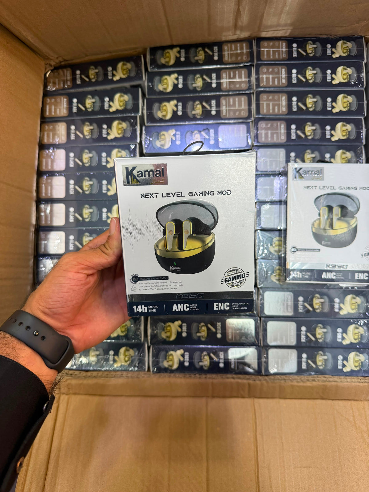 Kamal K950 Gaming TWS Earbuds – ANC & ENC Noise Cancellation, 14H Music