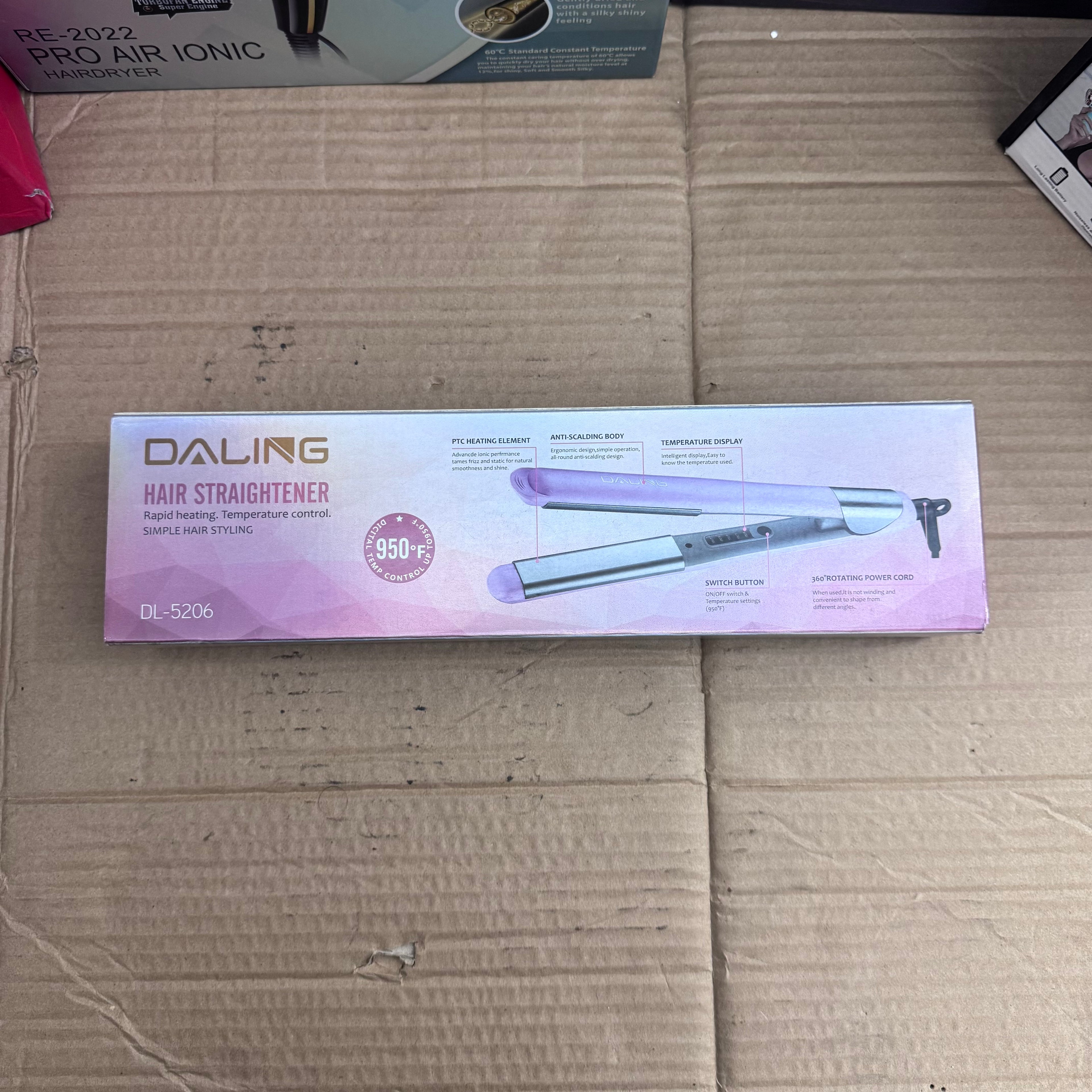 Daling DL-5206 Hair Straightener – Lot Imported | Professional Flat Iron for Smooth Styling