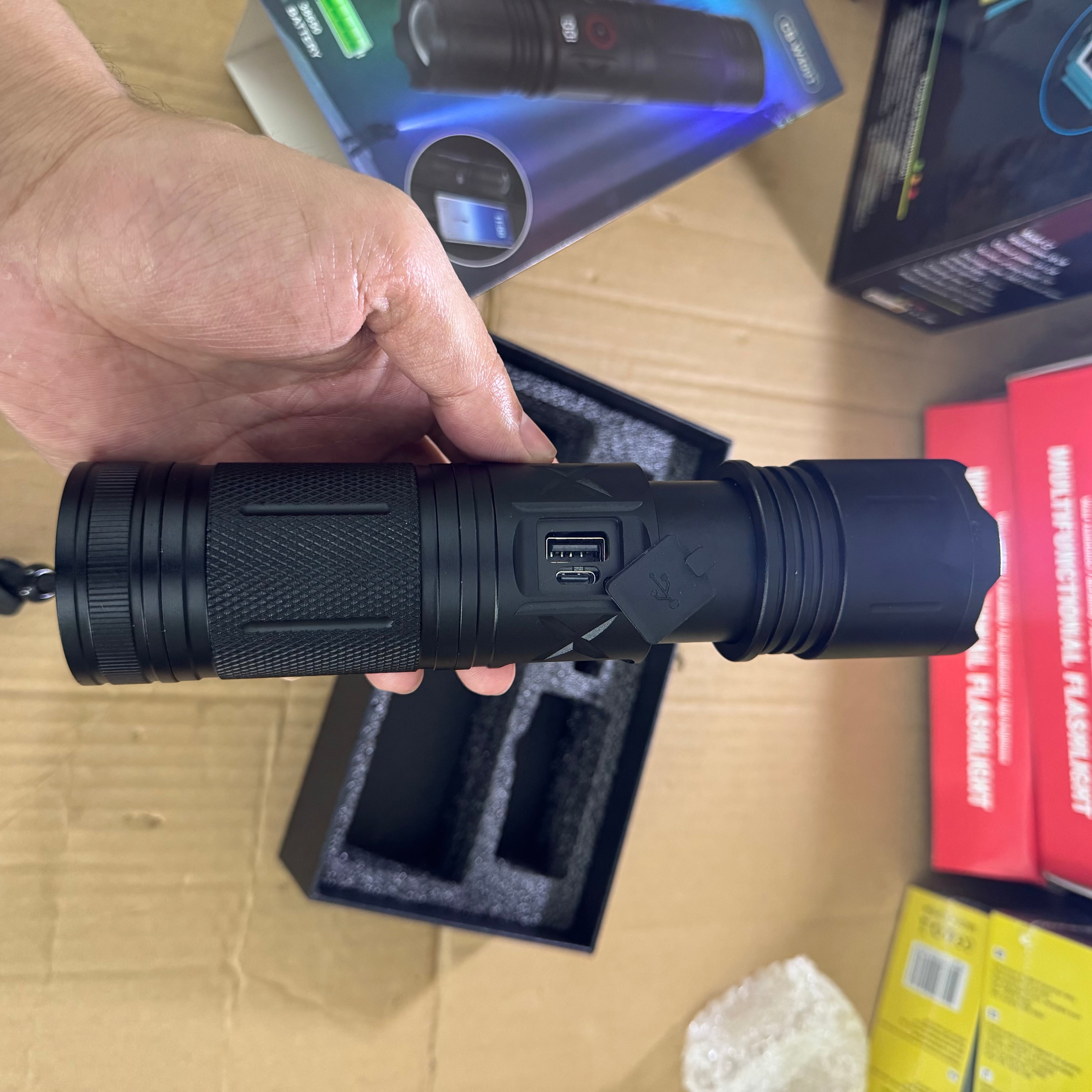 Lot Imported COBA Aluminum Alloy Flashlight | 3000M Long Range-CB-W409T