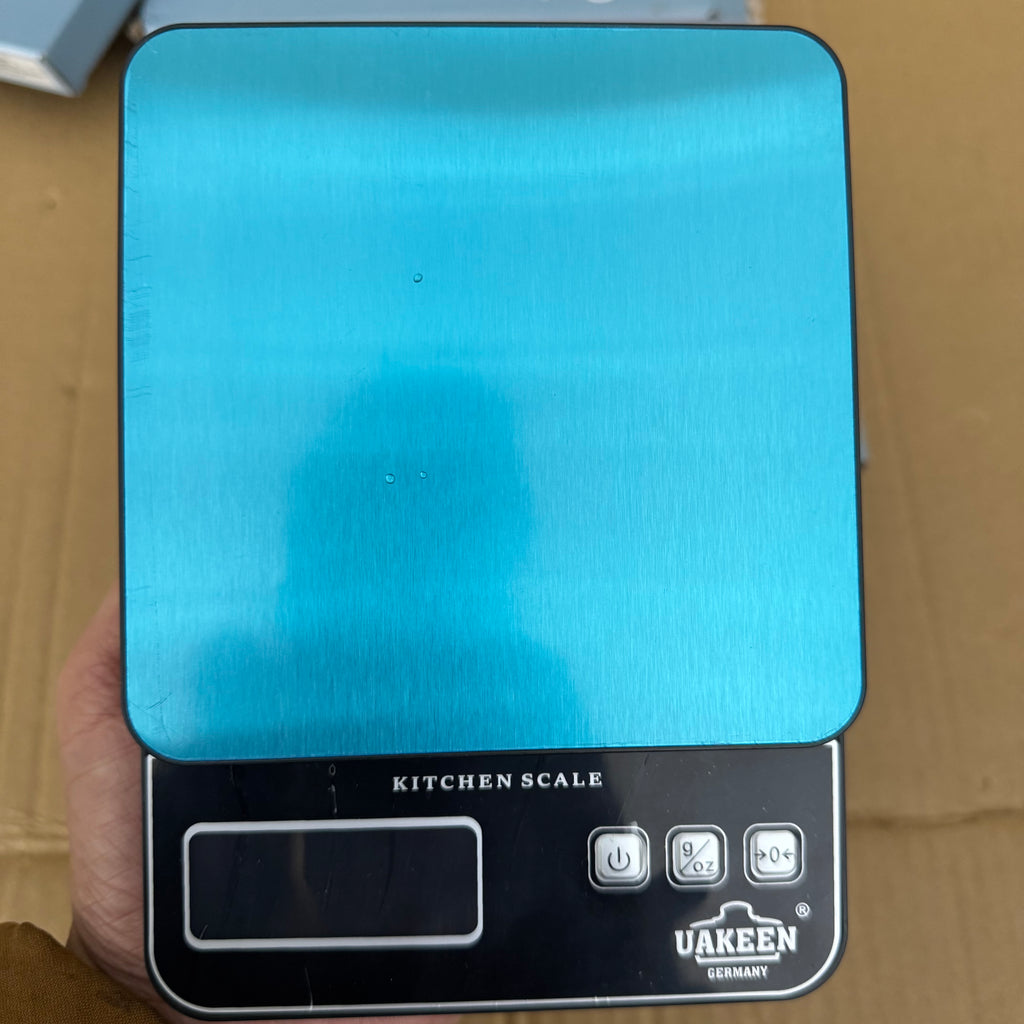 Uakeen Germany Digital Kitchen Scale | High-Precision Silver Food Scale