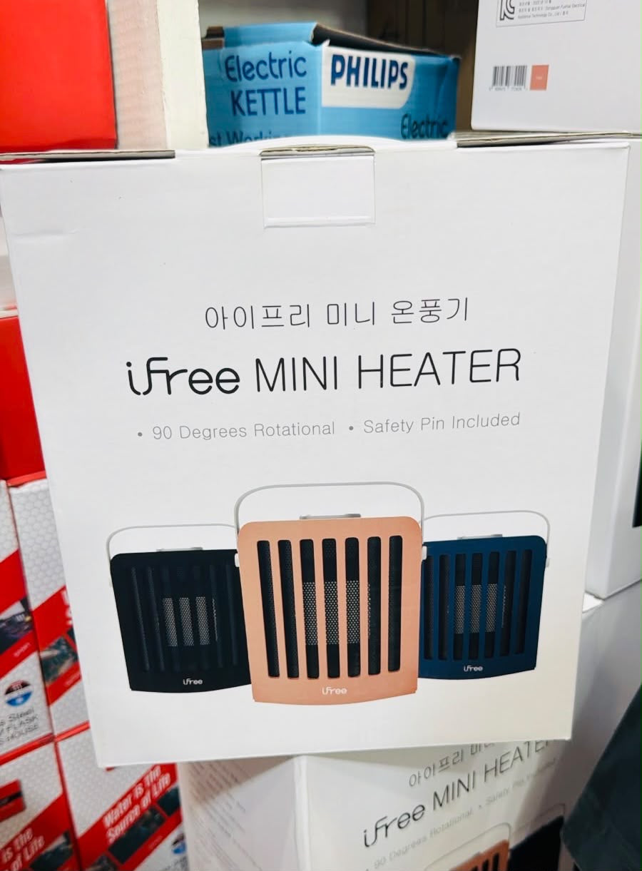 iFree Mini Electric Heater 950W – Portable PTC Ceramic Room Heater with Timer & Oscillation
