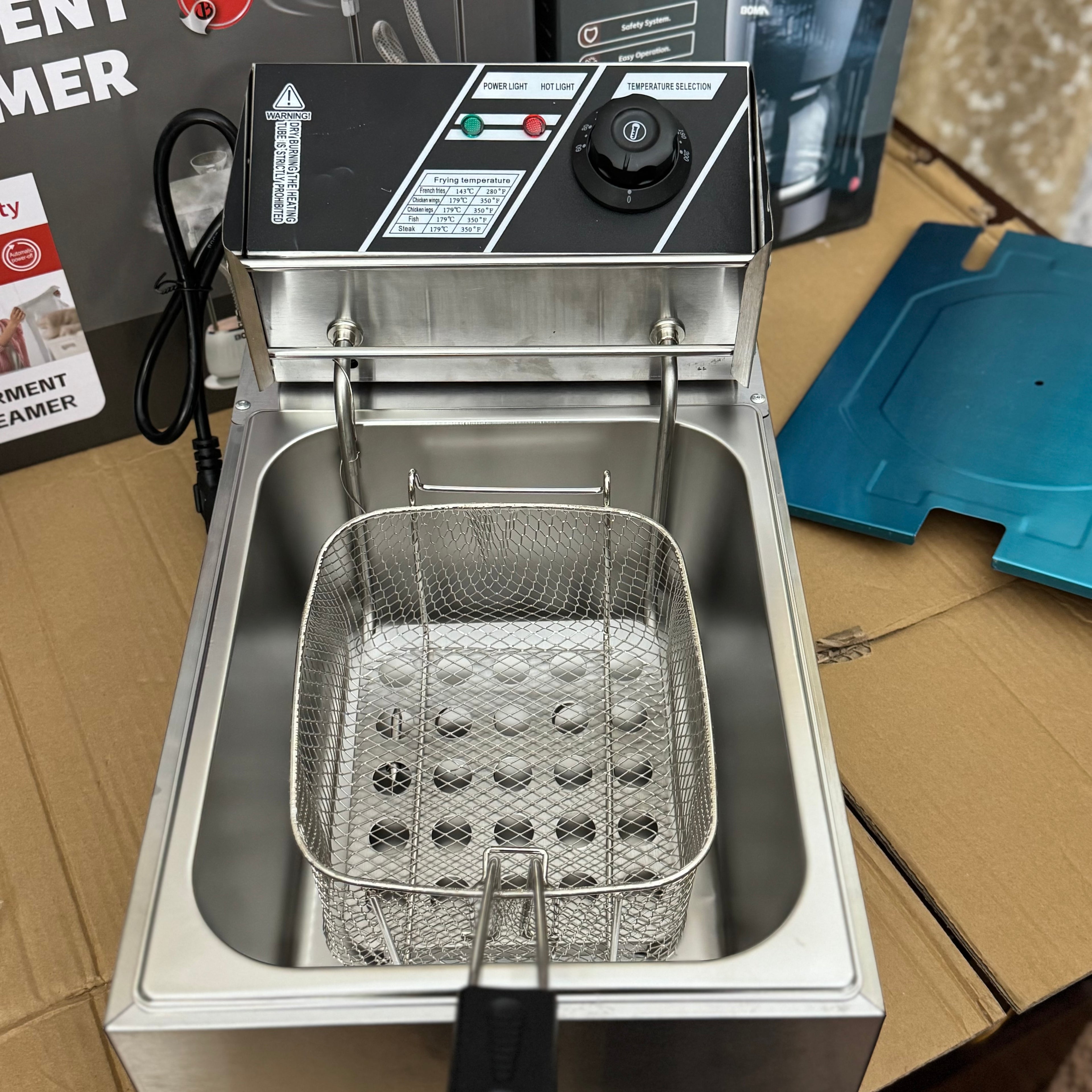 AVinas AV-668Y Electric Deep Fryer | 2800W Stainless Steel Commercial Fryer