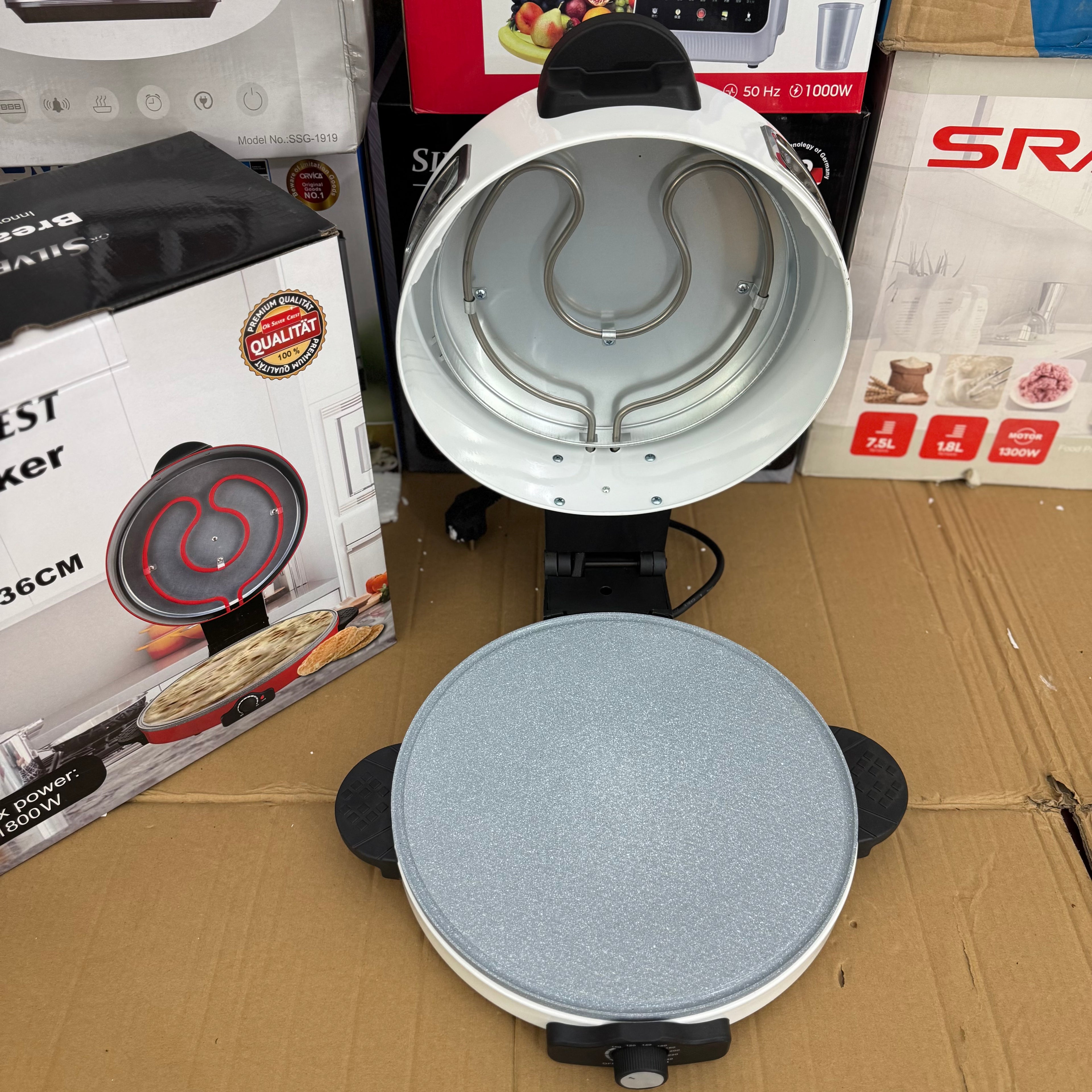 Silver Crest OK-304 Electric Bread & Roti Maker | 1800W Non-Stick | 36cm