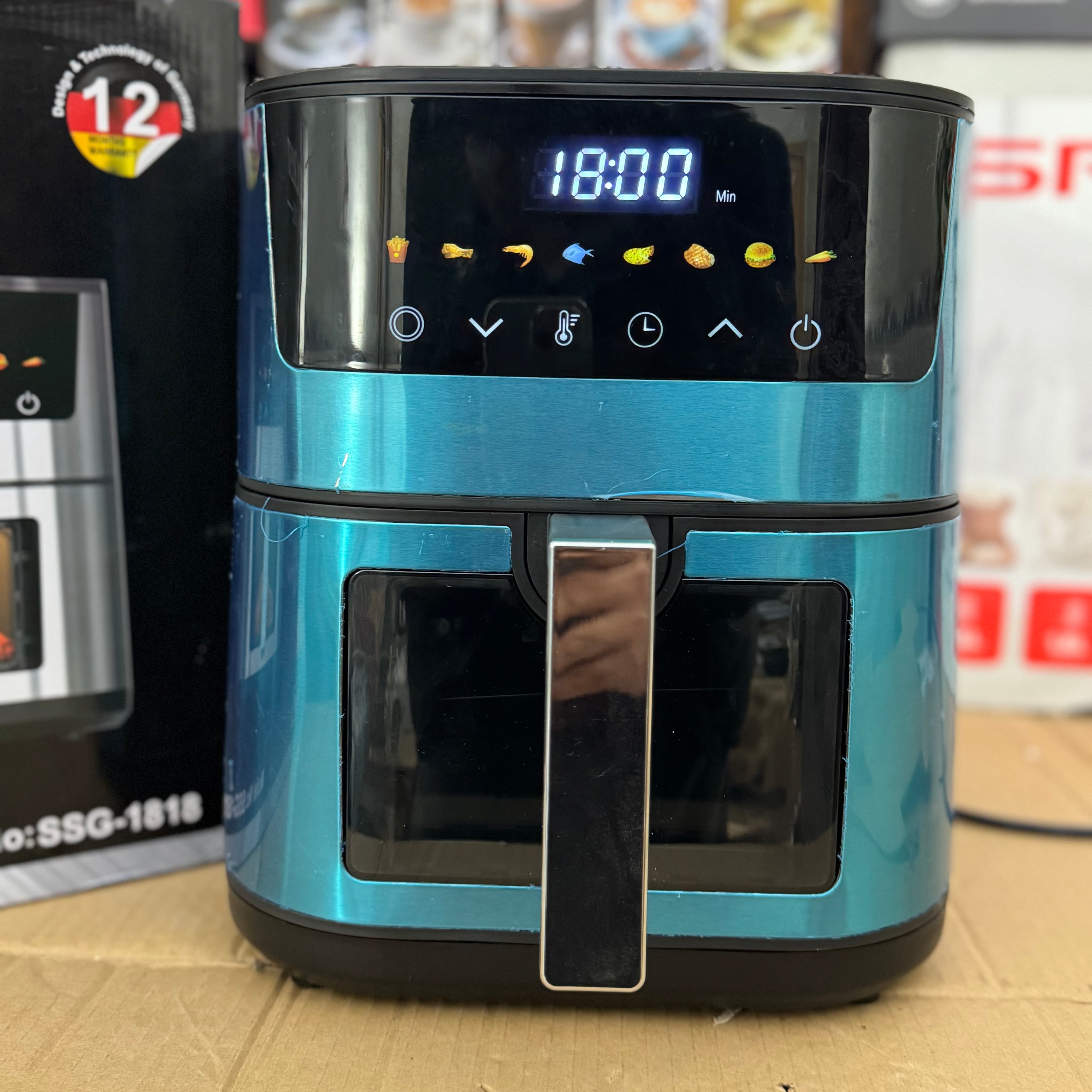 SilverCrest 7L Digital Air Fryer | 1400W SSG-1818 Healthy Multi-Cooker