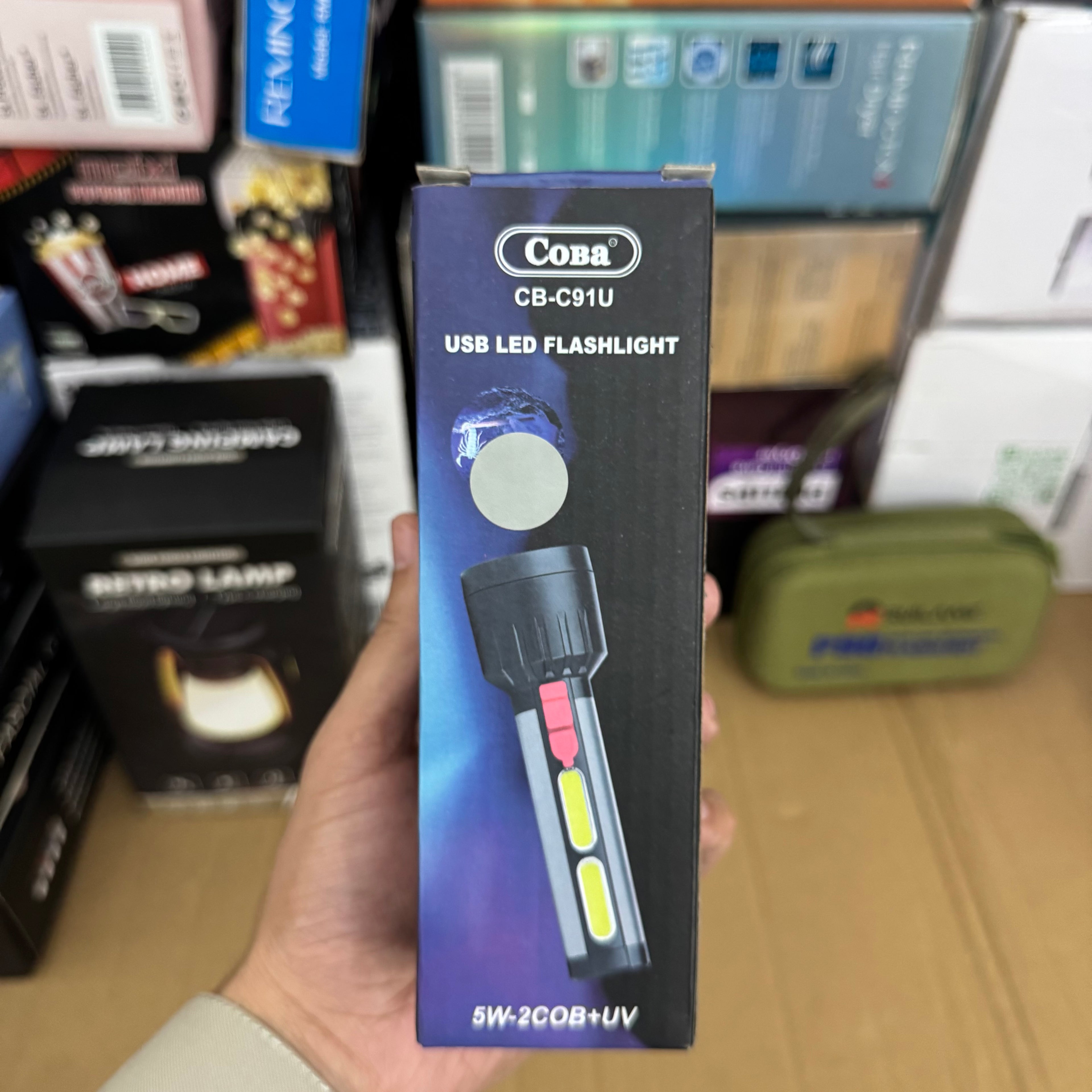 Lot Imported Coba USB LED Flashlight - CB-C91U