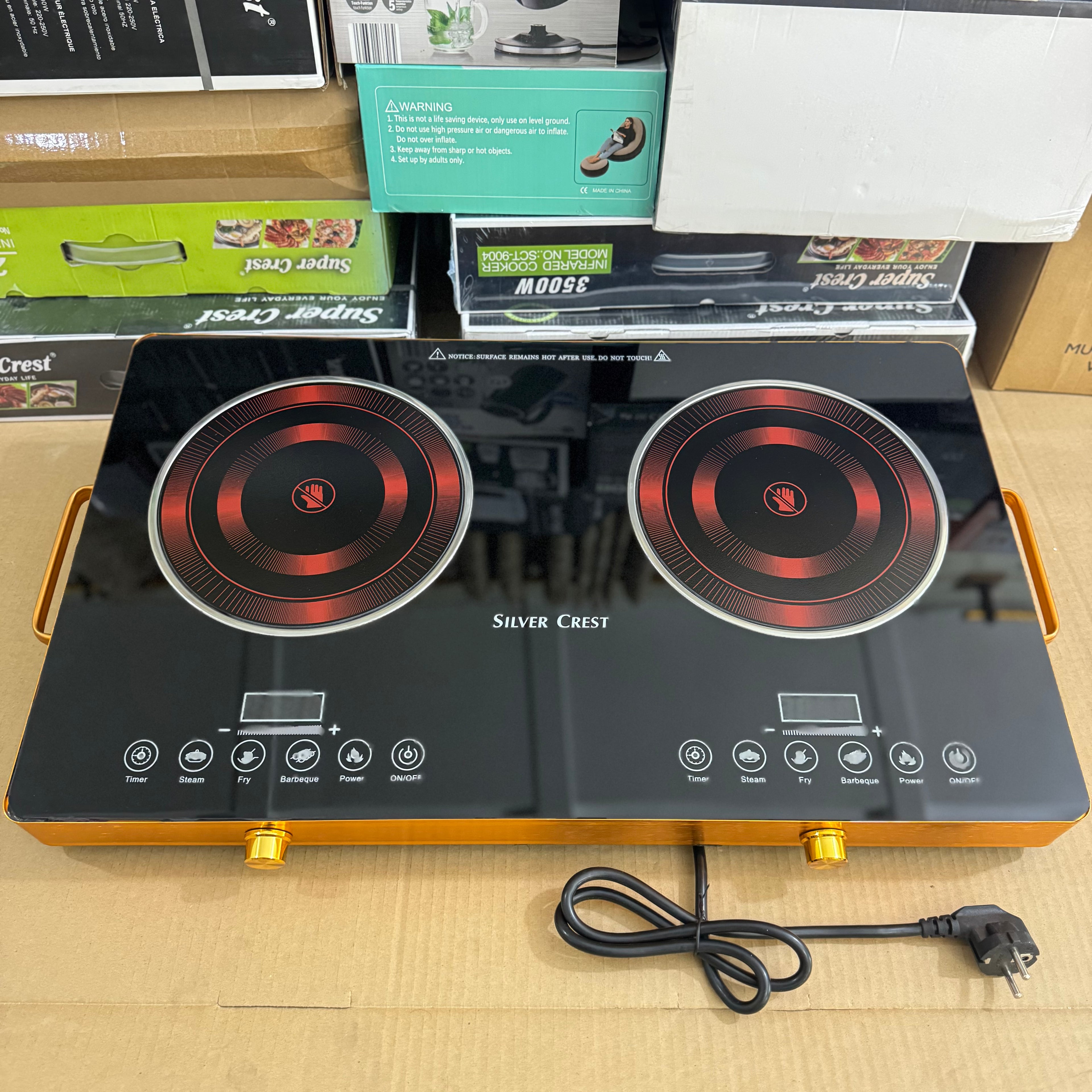 Silver Crest Double Burner Electric Ceramic Stove - SC-7038 6months warranty
