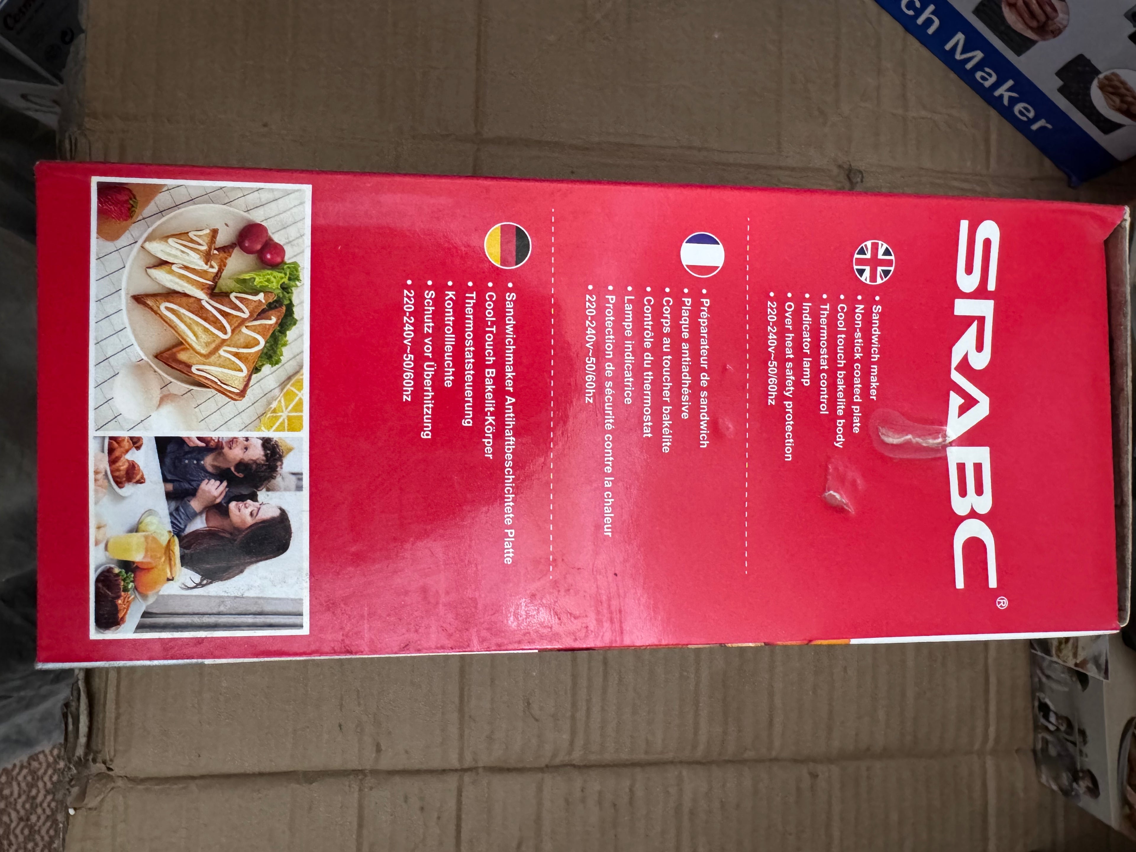 SRABC Sandwich Maker 750W – Lot Imported Electric Sandwich Maker for Home Use in Pakistan