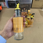 4-Piece Glass Condiment & Oil Set