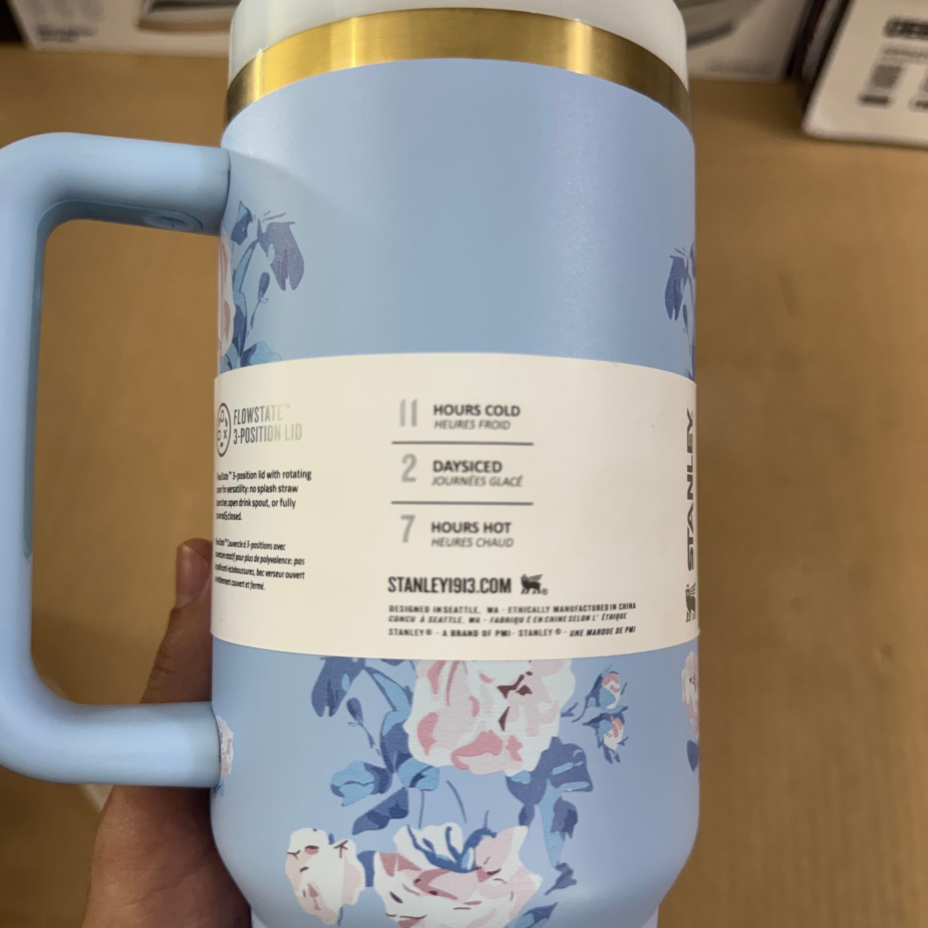 Stanley 40oz Quencher H2.0 (Blue Floral Edition) – Original Lot Imported