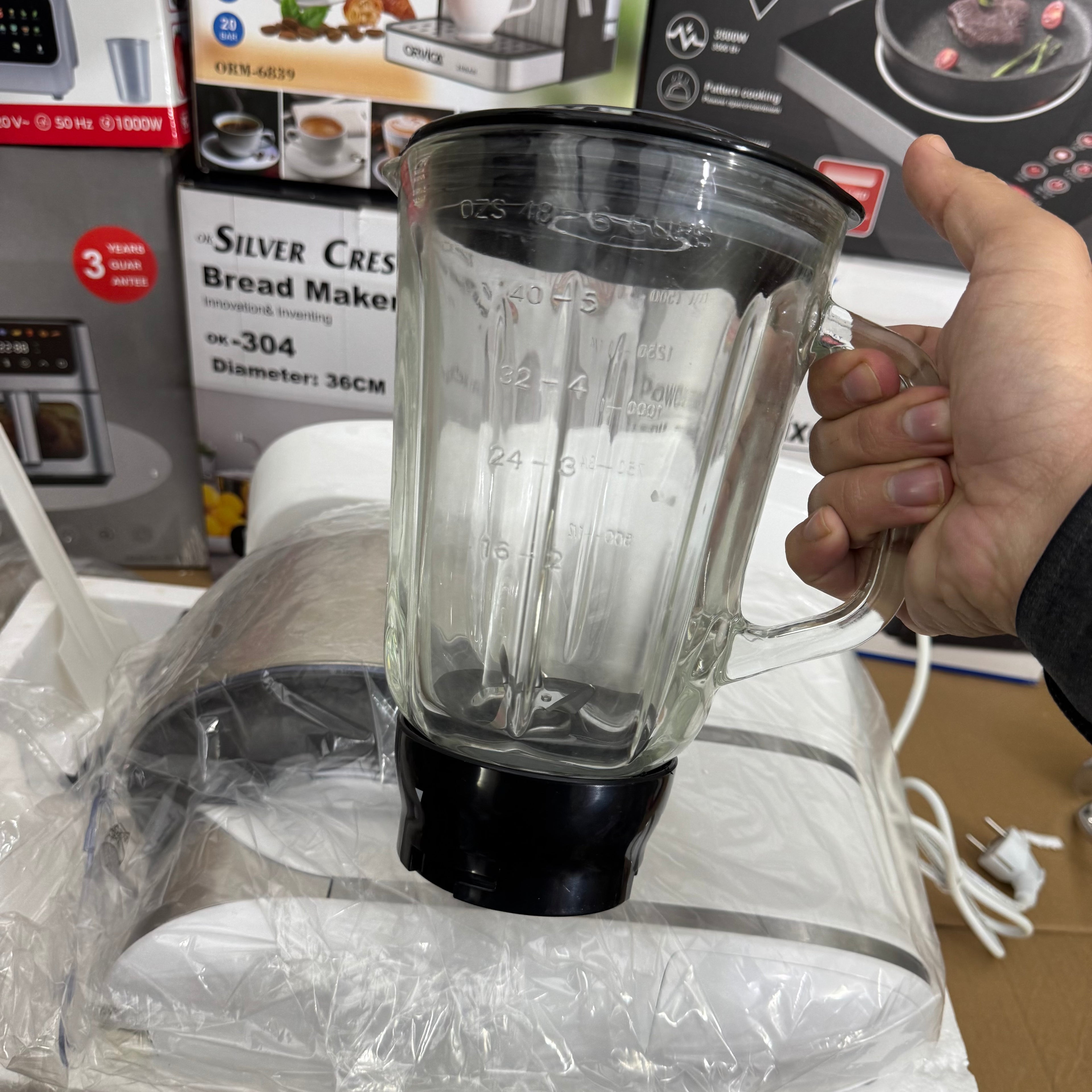 SRABC 3-in-1 Stand Mixer & Food Processor | 1300W Heavy Duty 7.5L Mixer