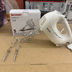 SHARP 5-Speed Hand Mixer EM-H53-WH
