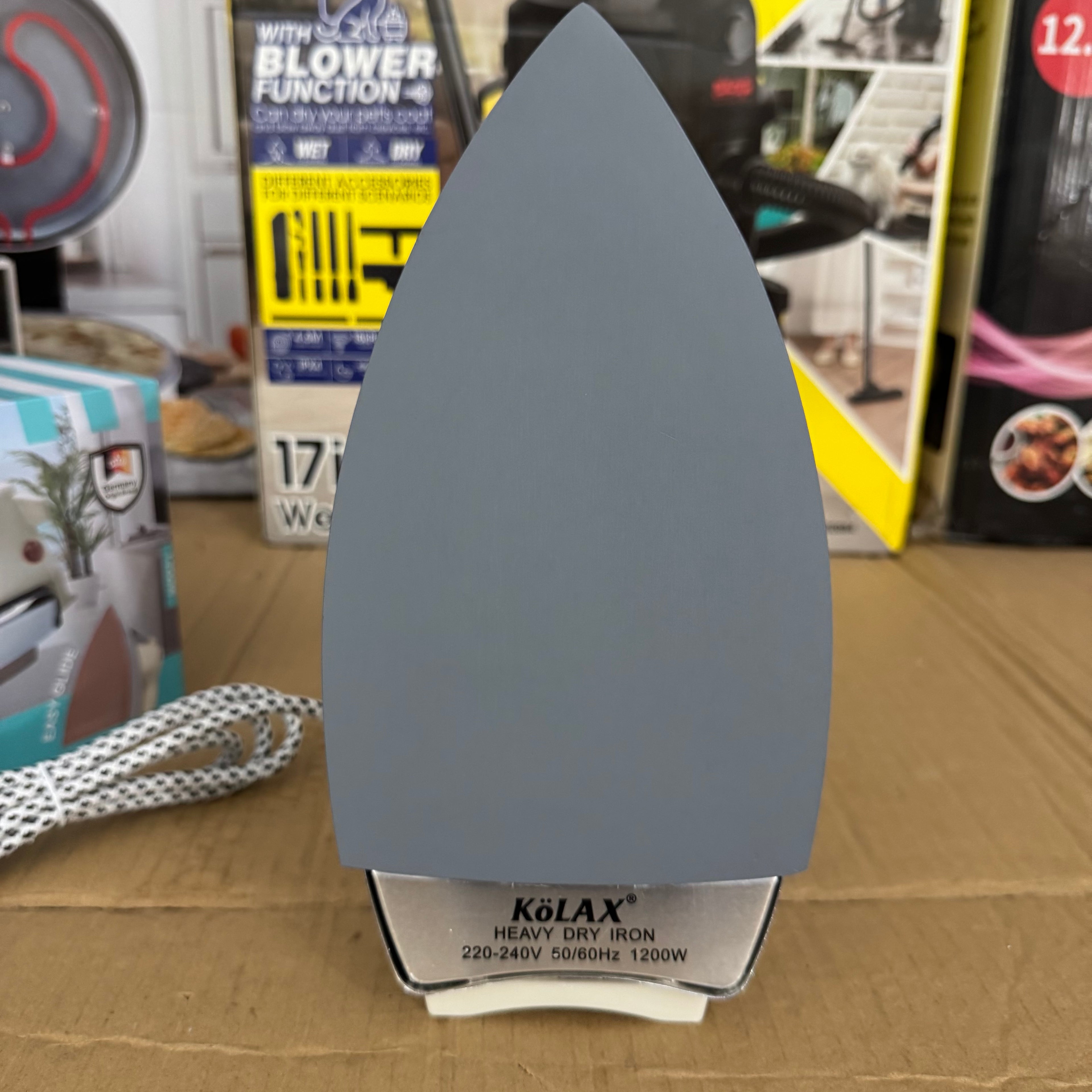 German Lot Imported KöLAX Heavy Dry Iron.-Nr. 822481 (1200W) Lot Imported