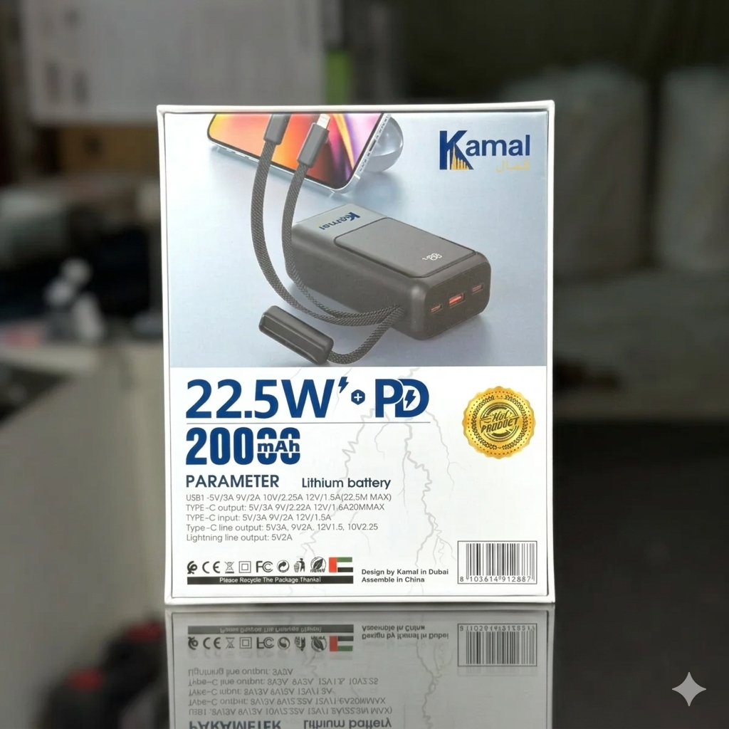 20000mAH 22.5W PD Fast Power bank KPB24