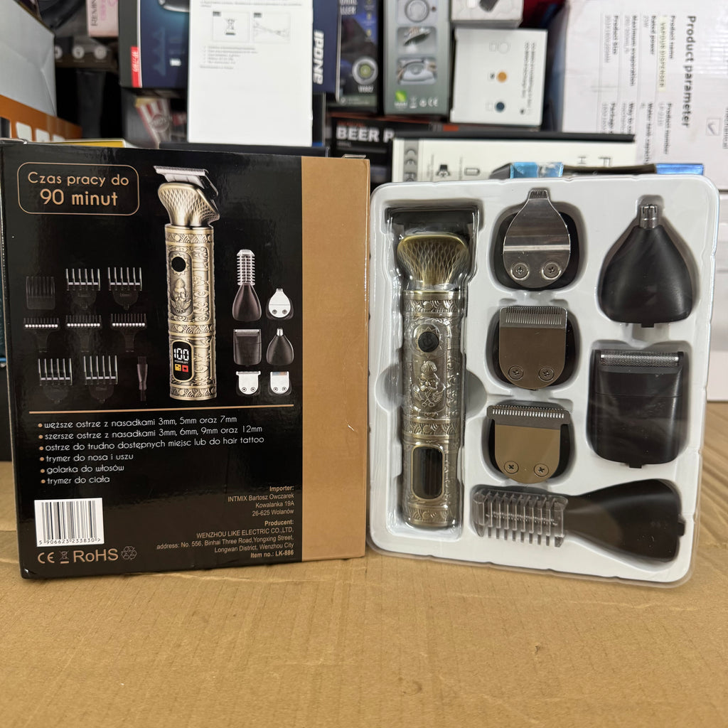 Electo W-701 7-in-1 Professional Trimmer & Grooming Kit for Men