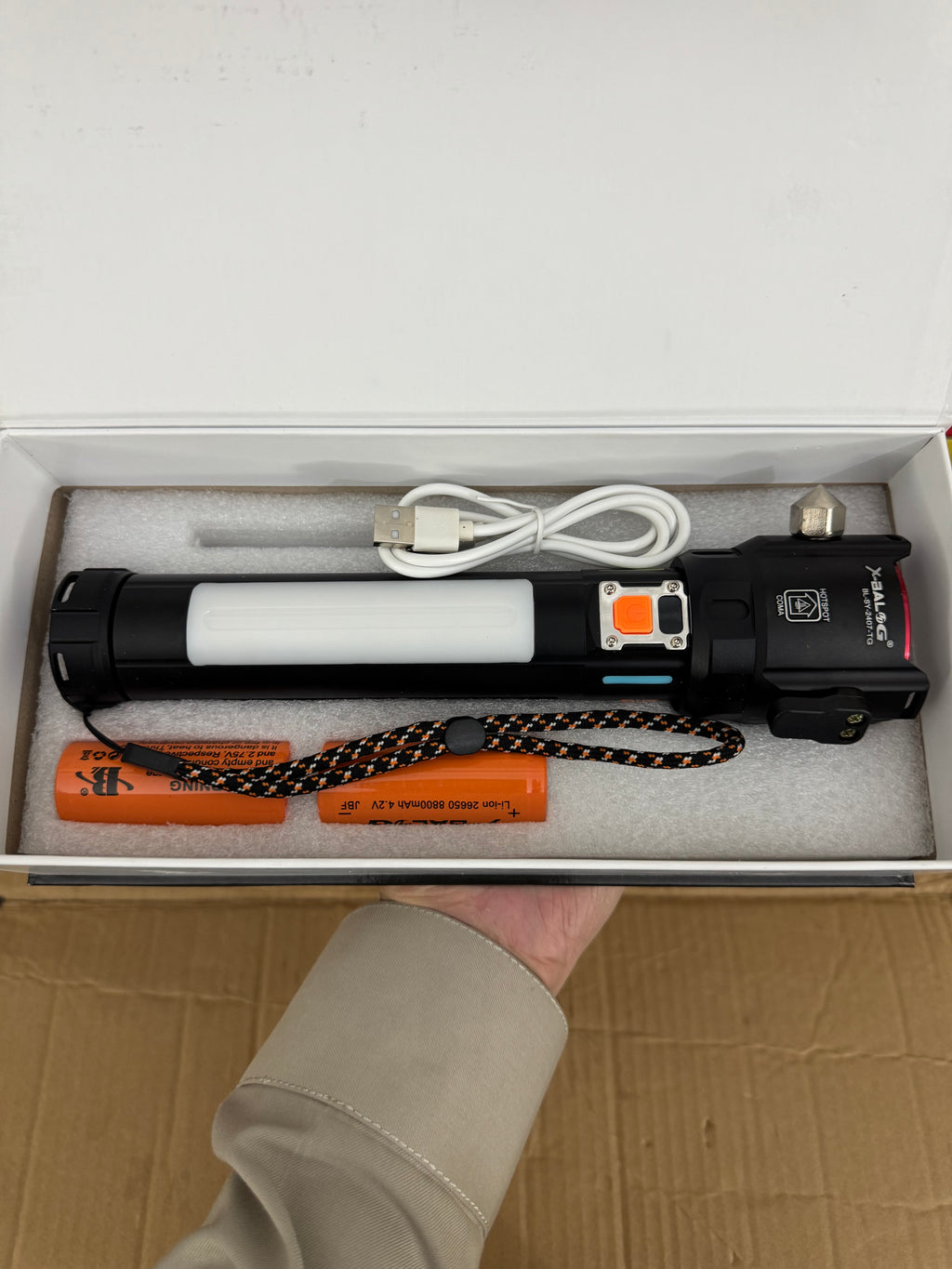 Lot Imported Multi-Functional LED Flashlight & Survival Torch