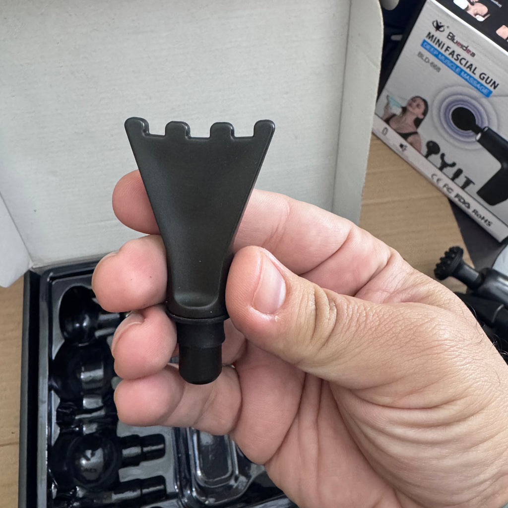 Lot Imported Blueidea LCD Display Fascial Gun – Deep Muscle Massage Gun with 8 Heads