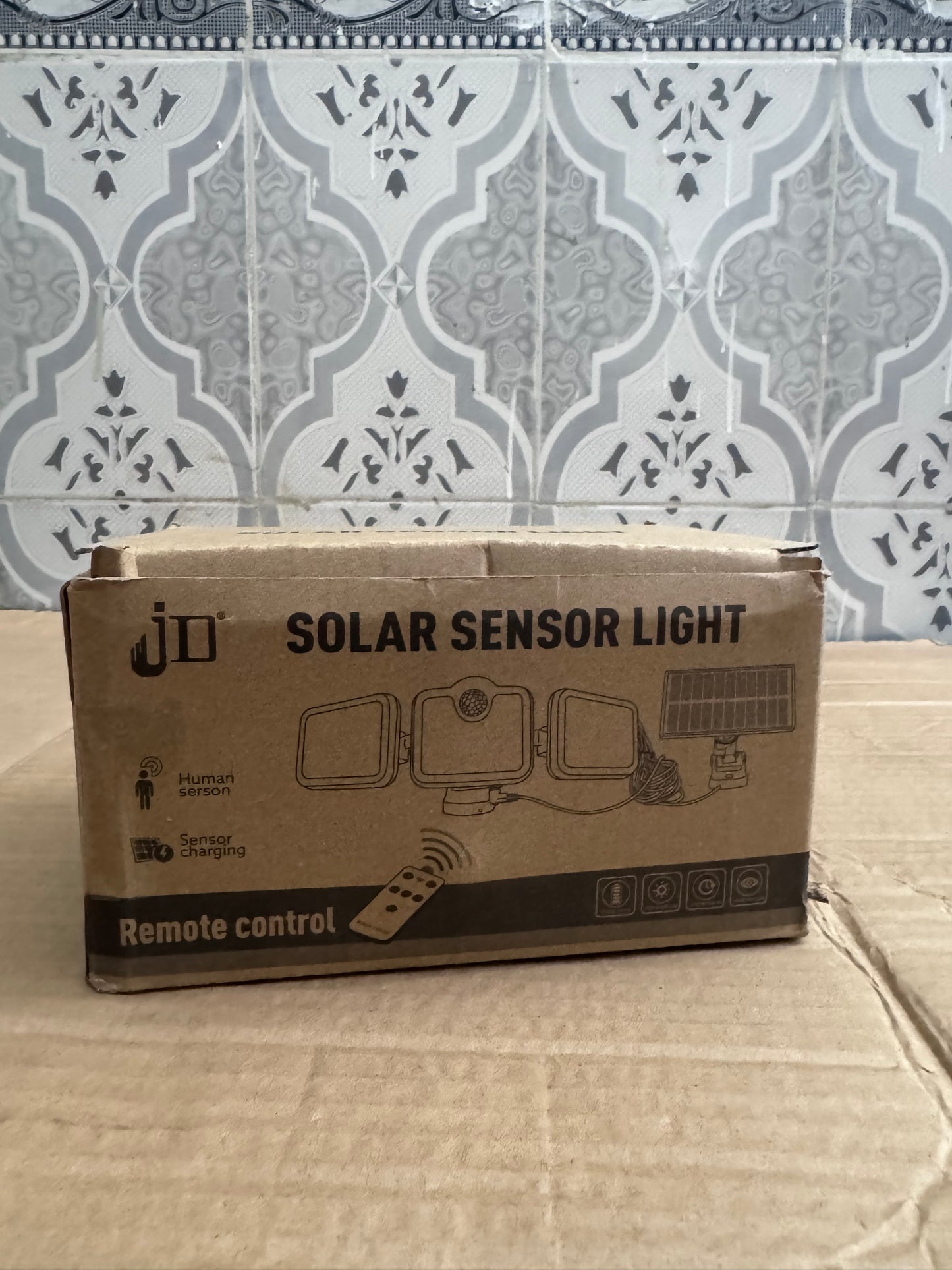 Lot Imported JD Solar Sensor Light – Remote Controlled Outdoor Security Lamp