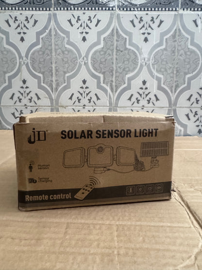 Lot Imported JD Solar Sensor Light – Remote Controlled Outdoor Security Lamp