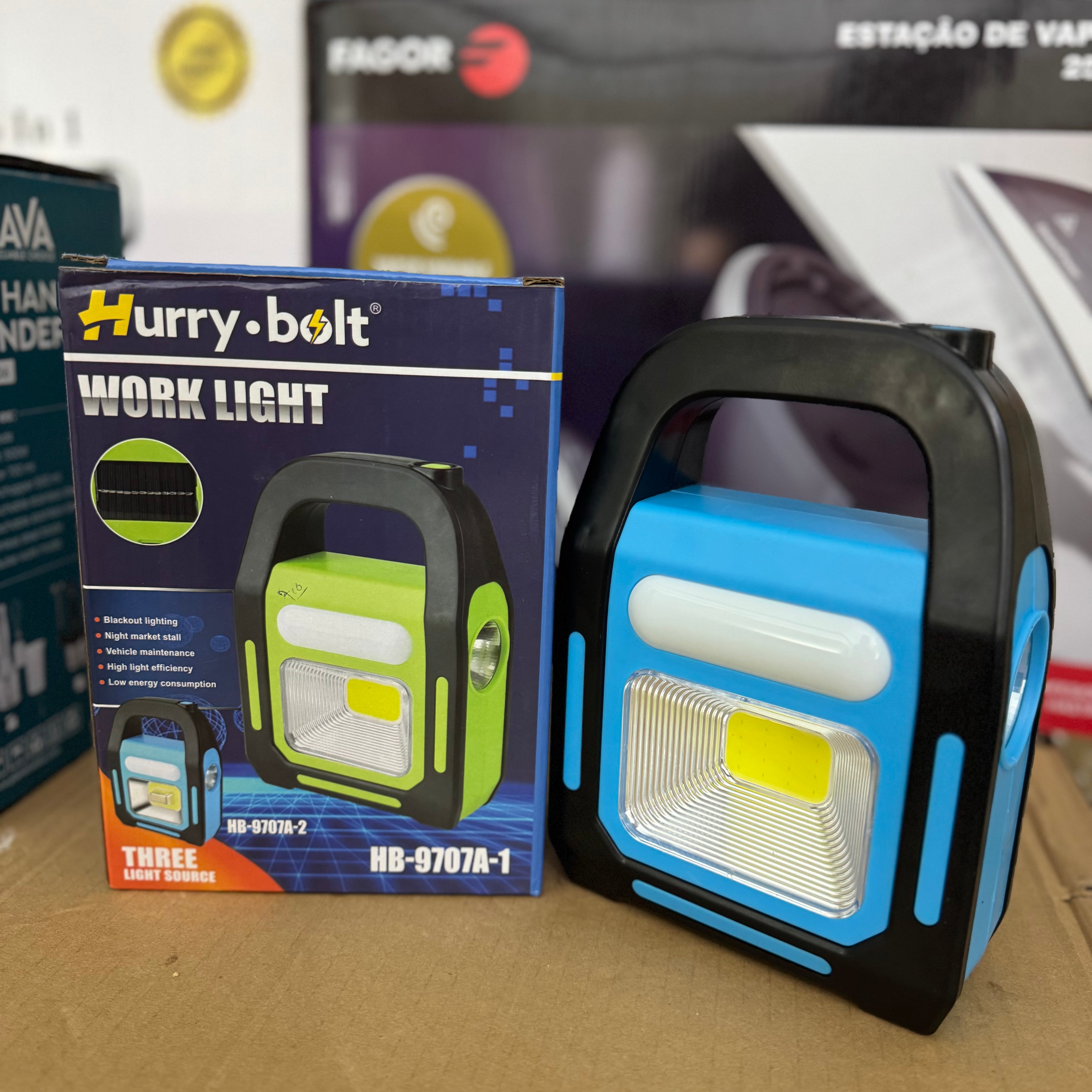 Hurry-bolt Solar Rechargeable LED Work Light & Emergency Power Bank