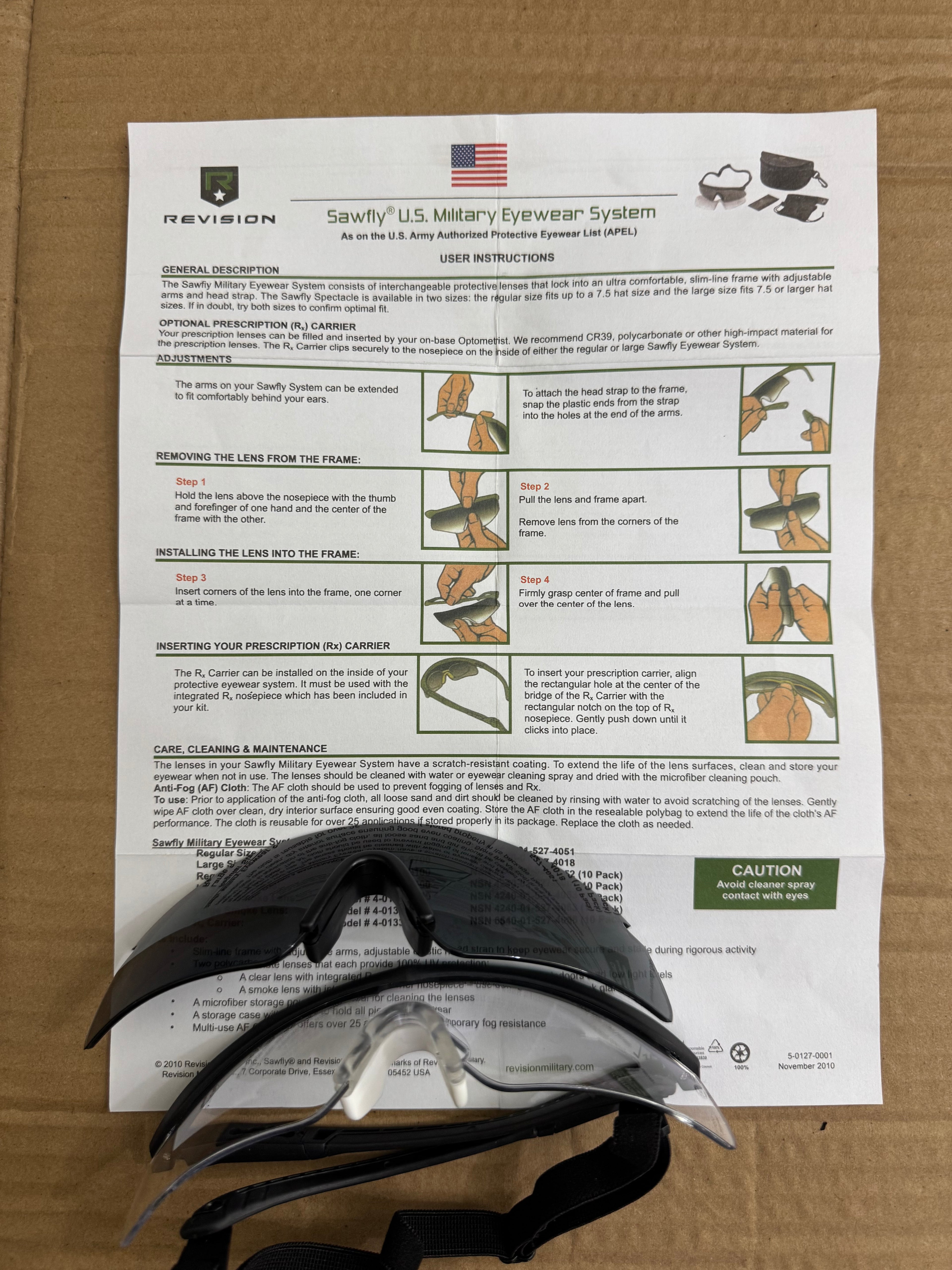 Revision Military Sawfly Protective Tactical Eyewear Kit – Ballistic Safety Glasses