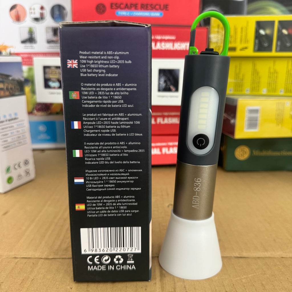 Lot Imported ABD-836 Digital Thunder X Flashlight